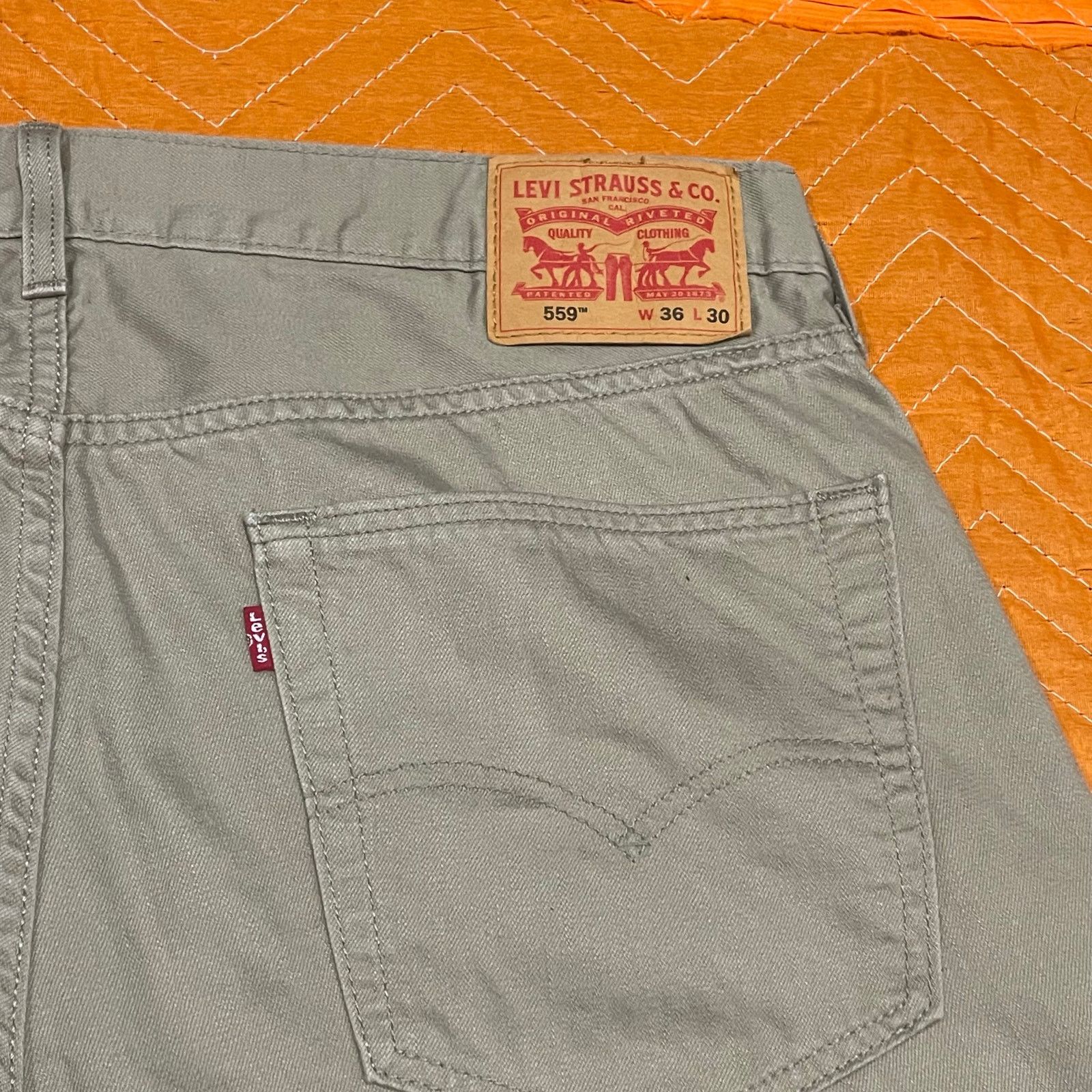 Levi's Levi's 559 Relaxed Straight Fit Pants Size US 36 / EU 52 - 4 Thumbnail