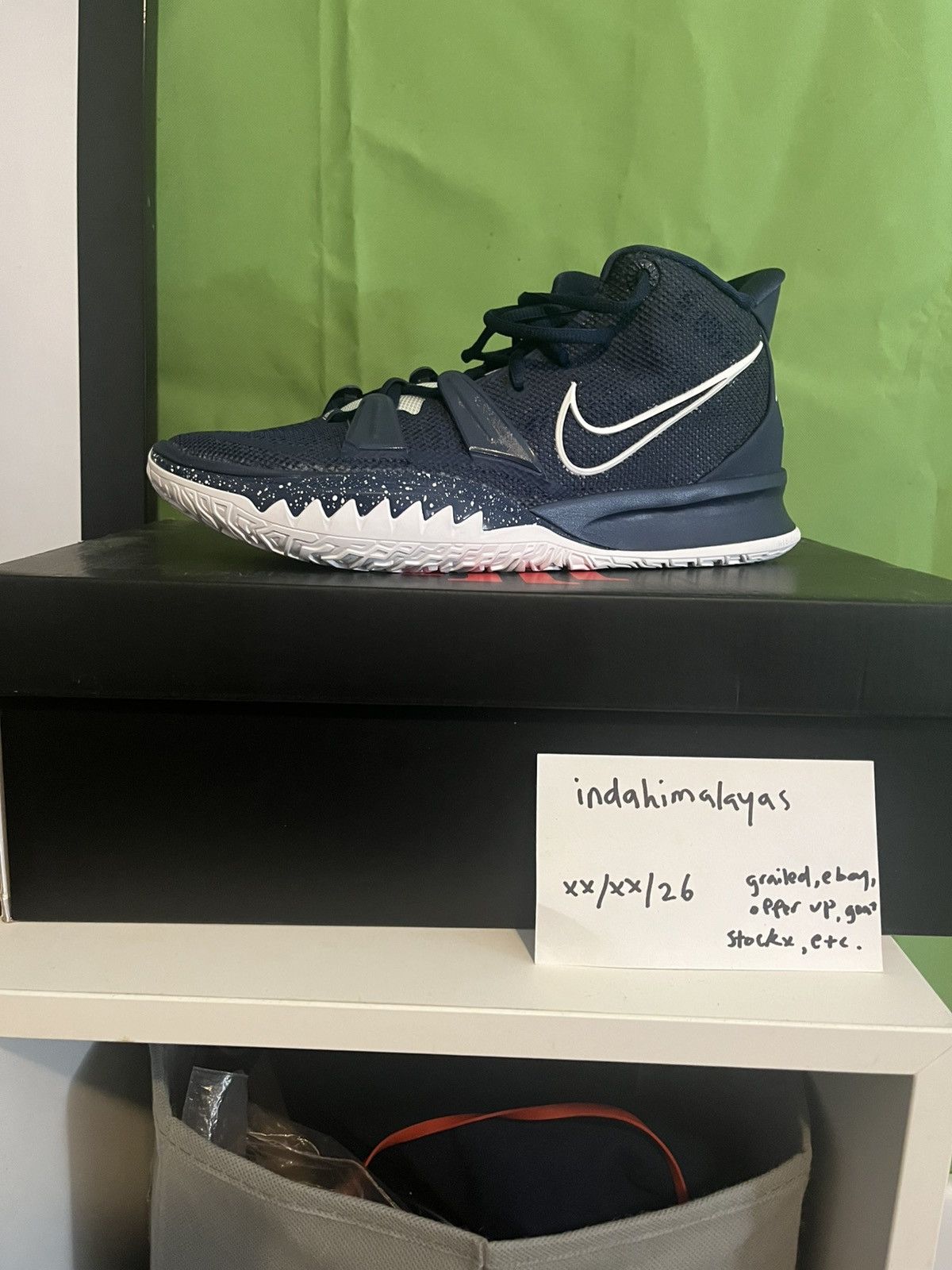 Nike Nike Kyrie 7 TB “Midnight Navy” Size US 11 / EU 44 - 1 Thumbnail