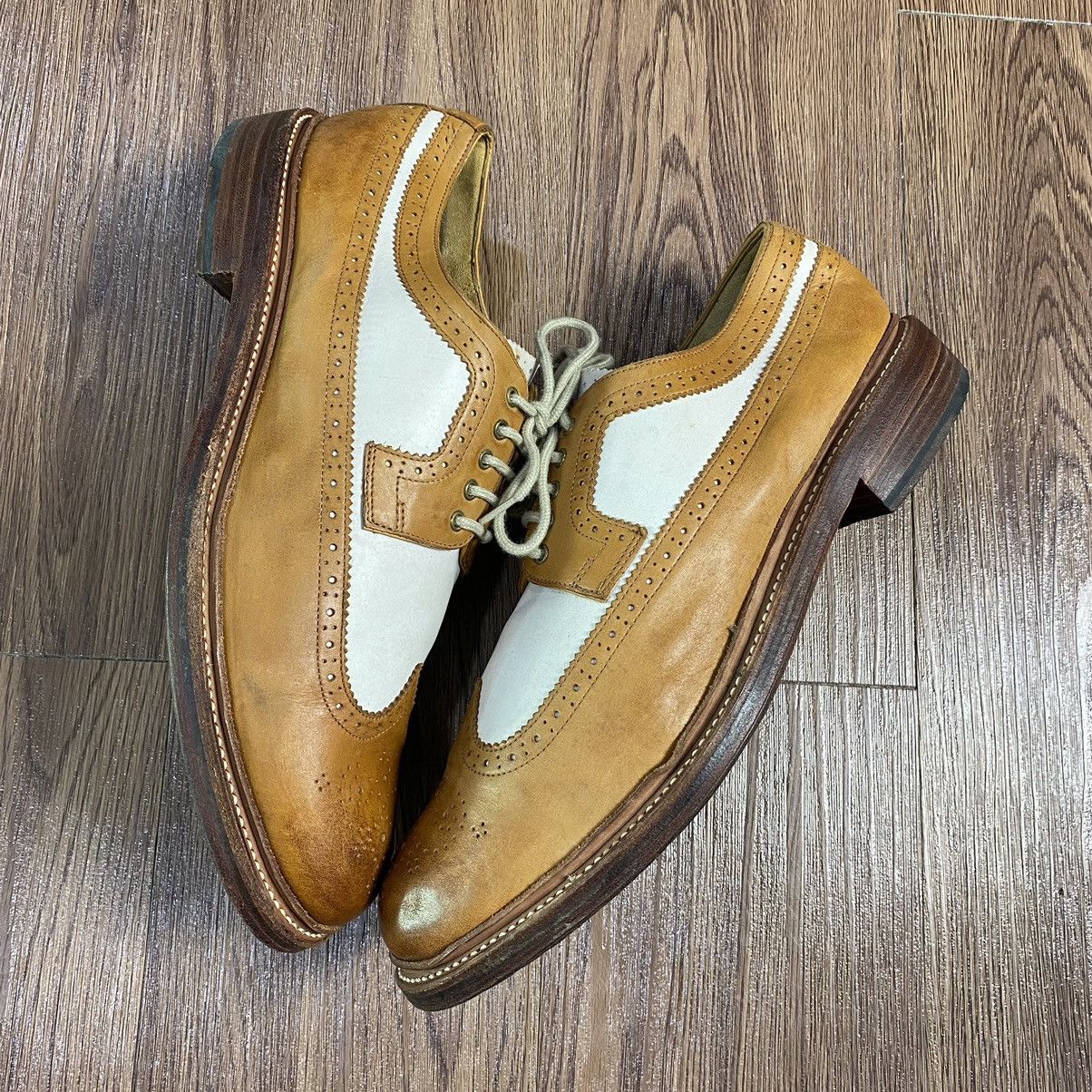 Grenson GRENSON Leather Wing Tip Brogues Two Tone 51902325 Size US 10 / EU 43 - 5 Thumbnail