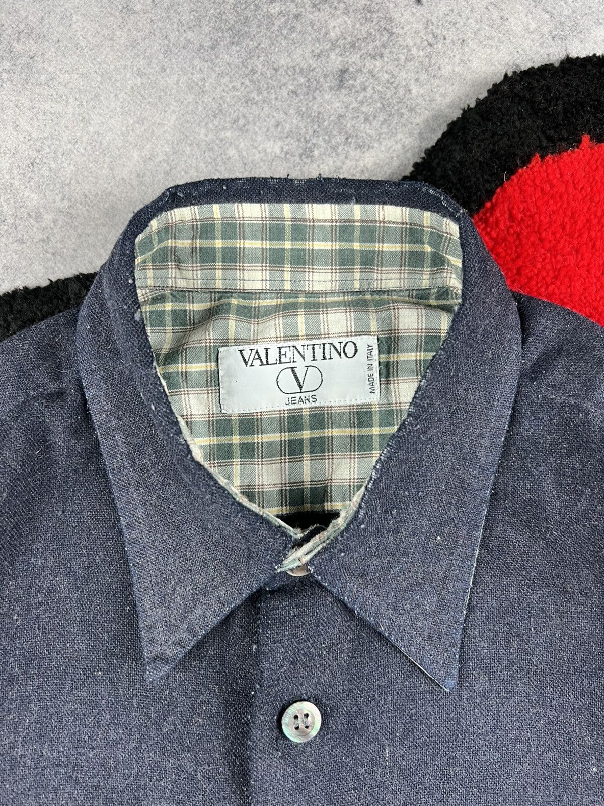 Valentino Vintage Valentino Wool Old Money Luxury Button Up Shirt Size US XL / EU 56 / 4 - 9 Thumbnail