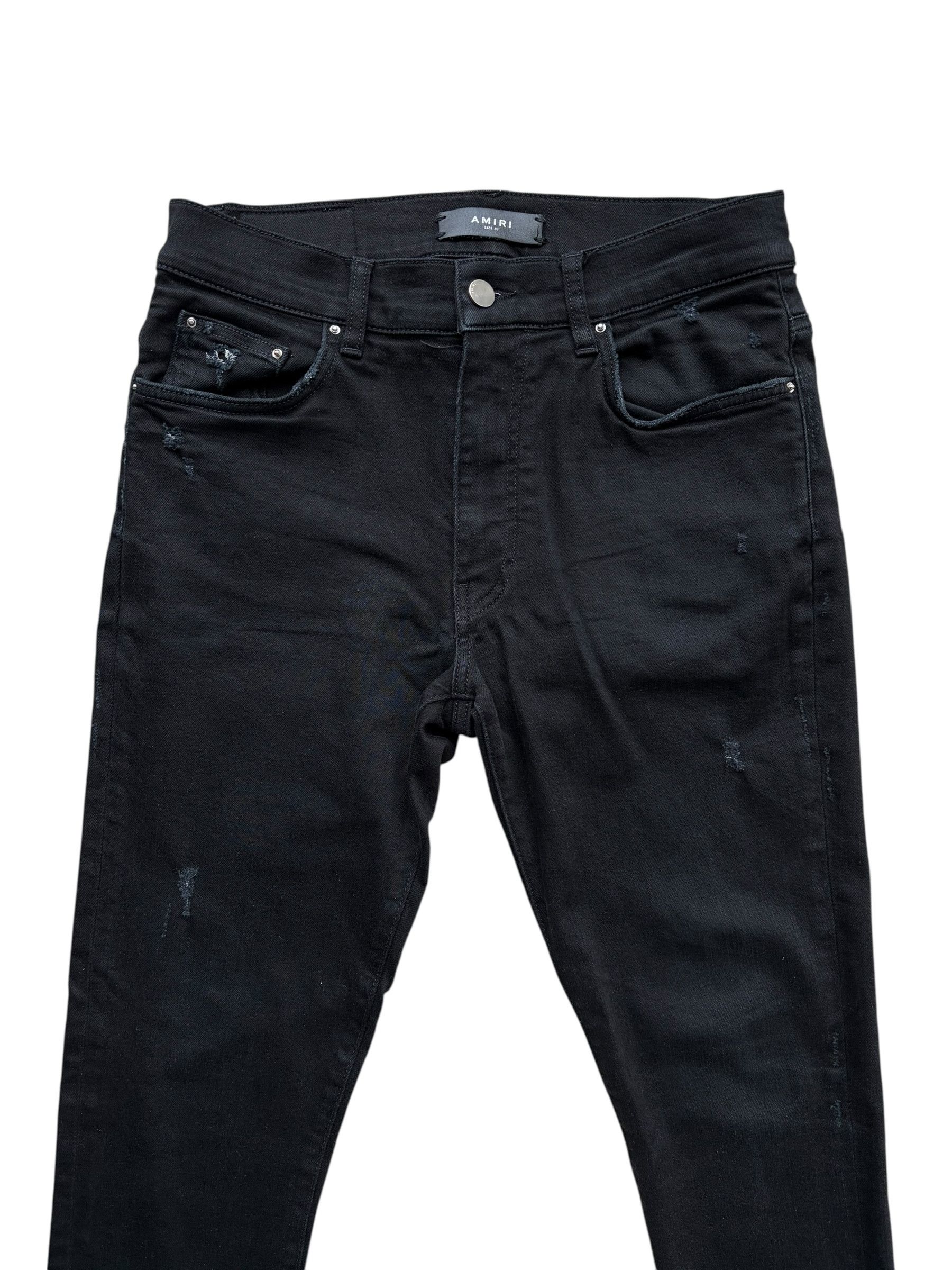 Amiri Amiri Black Stack Skinny Denim Jeans Size US 31 - 3 Thumbnail