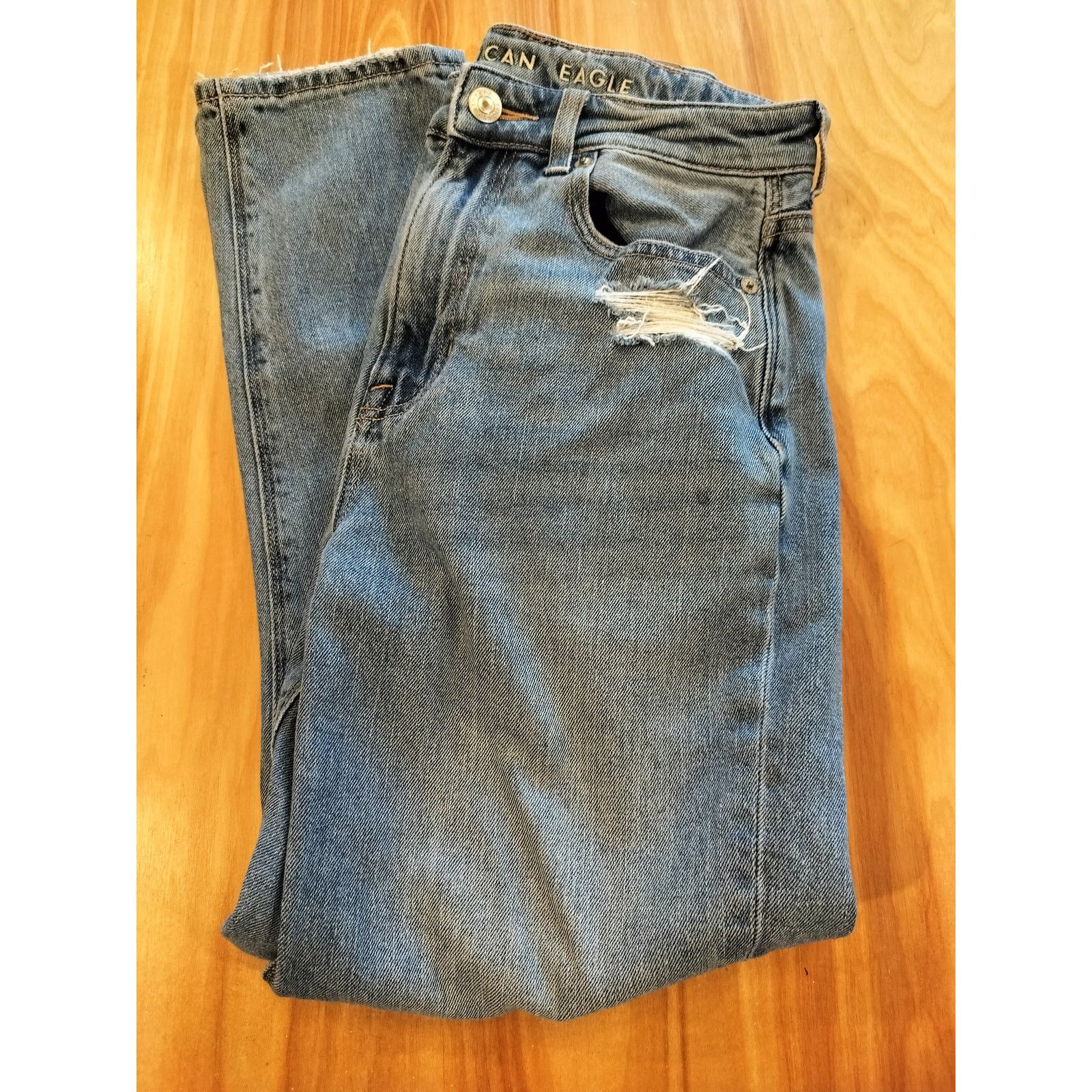 Other American Eagle Distressed Skinny Jeans Light Wash 2 Short Size 26" / US 2 / IT 38 - 8 Thumbnail
