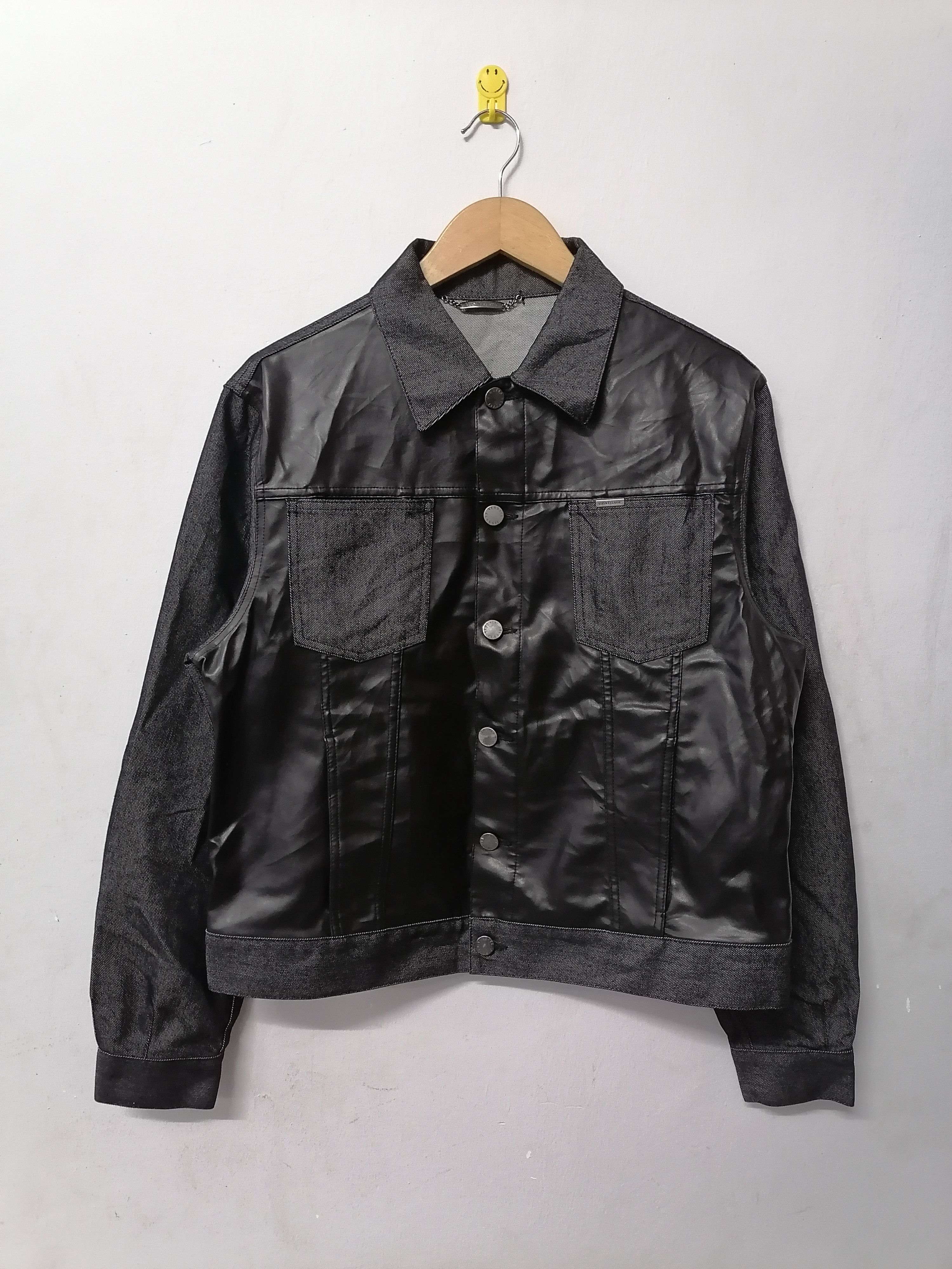 Versace × Versace Jeans Couture Vintage Versace Classic Hybrid Trucker Jackets Size US L / EU 52-54 / 3 - 1 Thumbnail