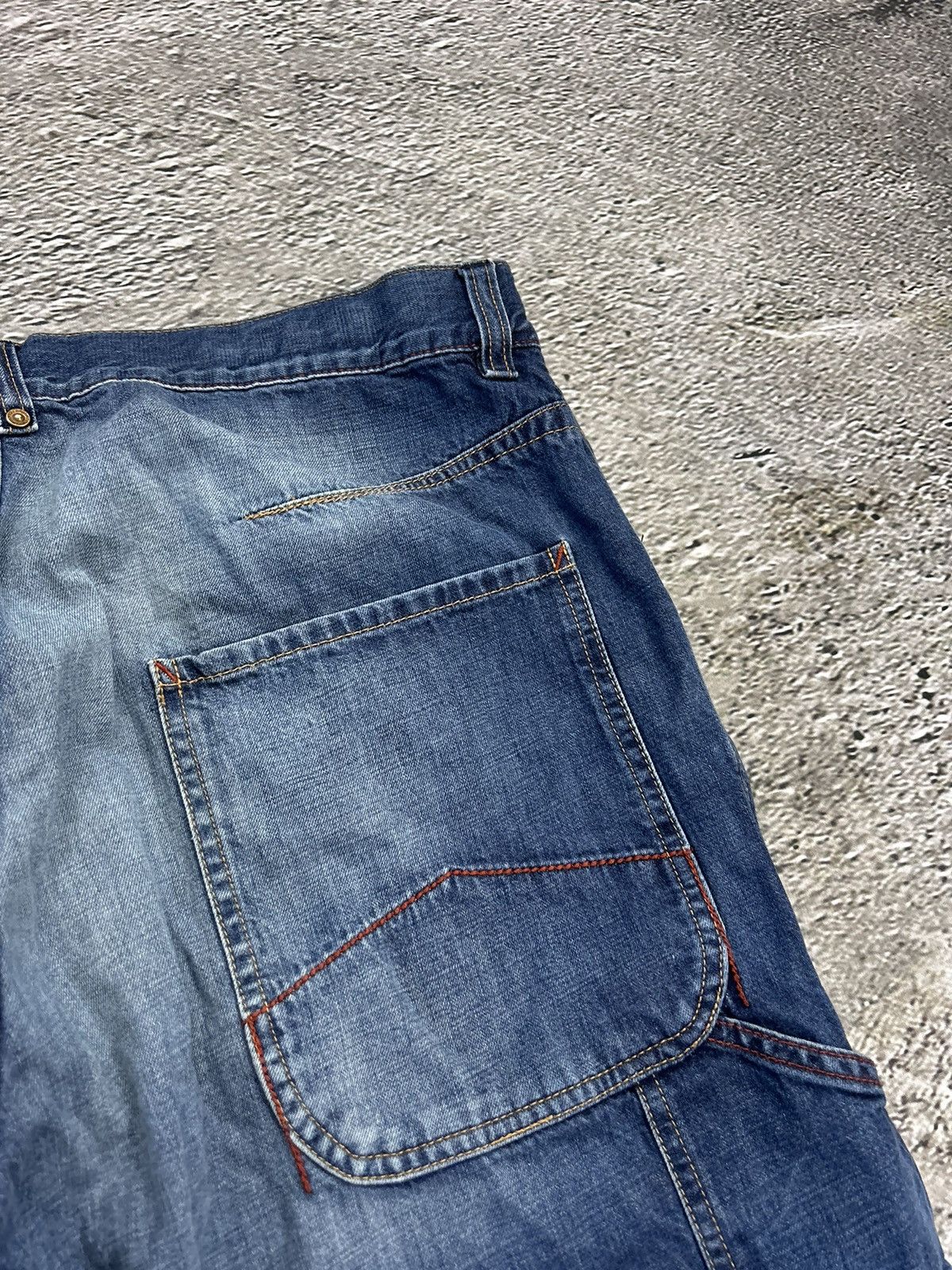 Marlboro Marlboro Jorts vintage baggy Y2K navy denim cargo shorts Size US 38 / EU 54 - 8 Thumbnail