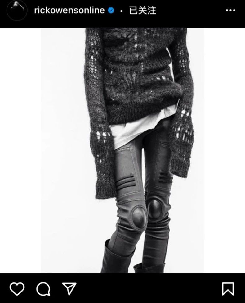 Rick Owens Rick Owens 14 FW main line show biker leather pants 2501-Ne Size US 40 / EU 56 - 3 Thumbnail