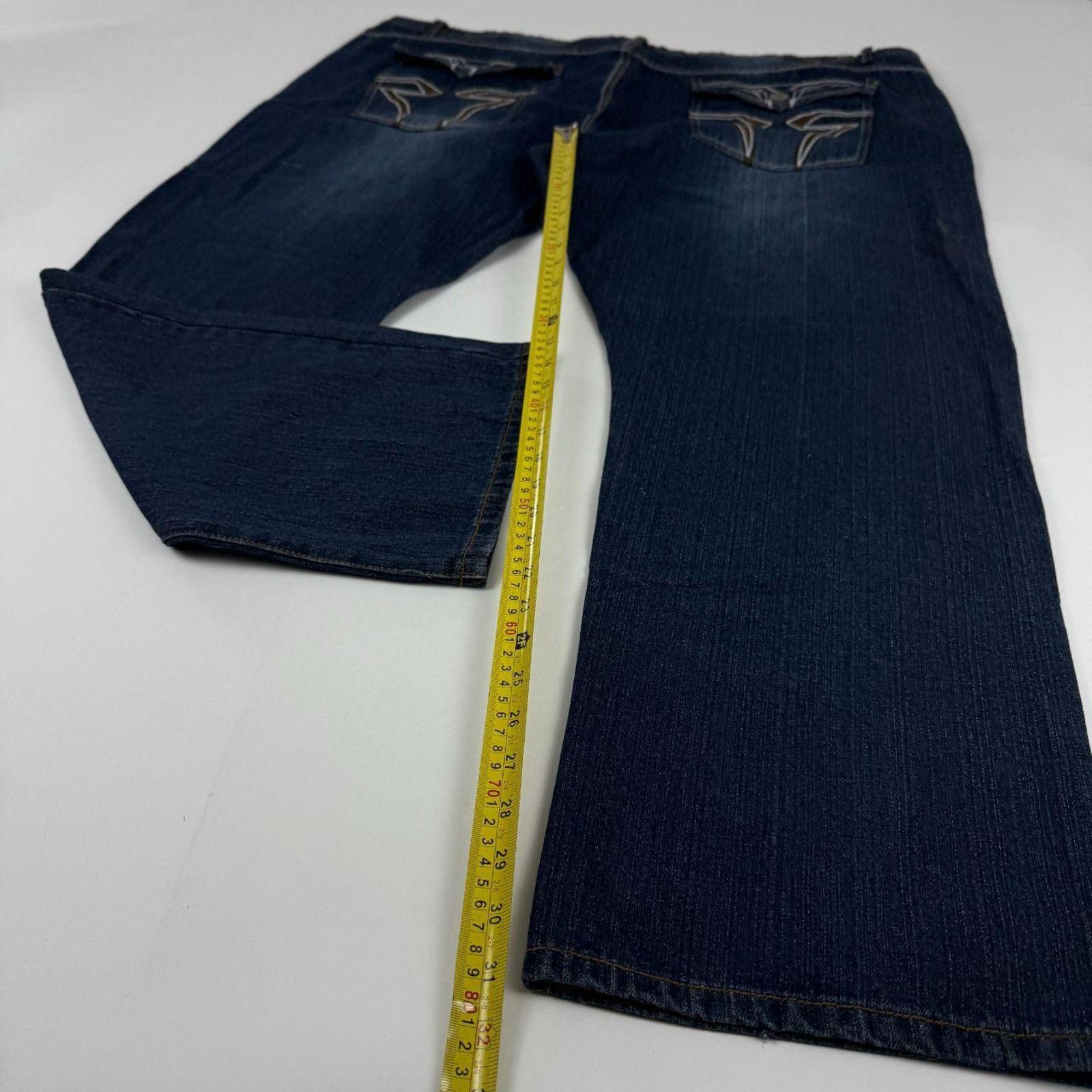 Vintage grunge archive embroidered y2k baggy cyber euro jean