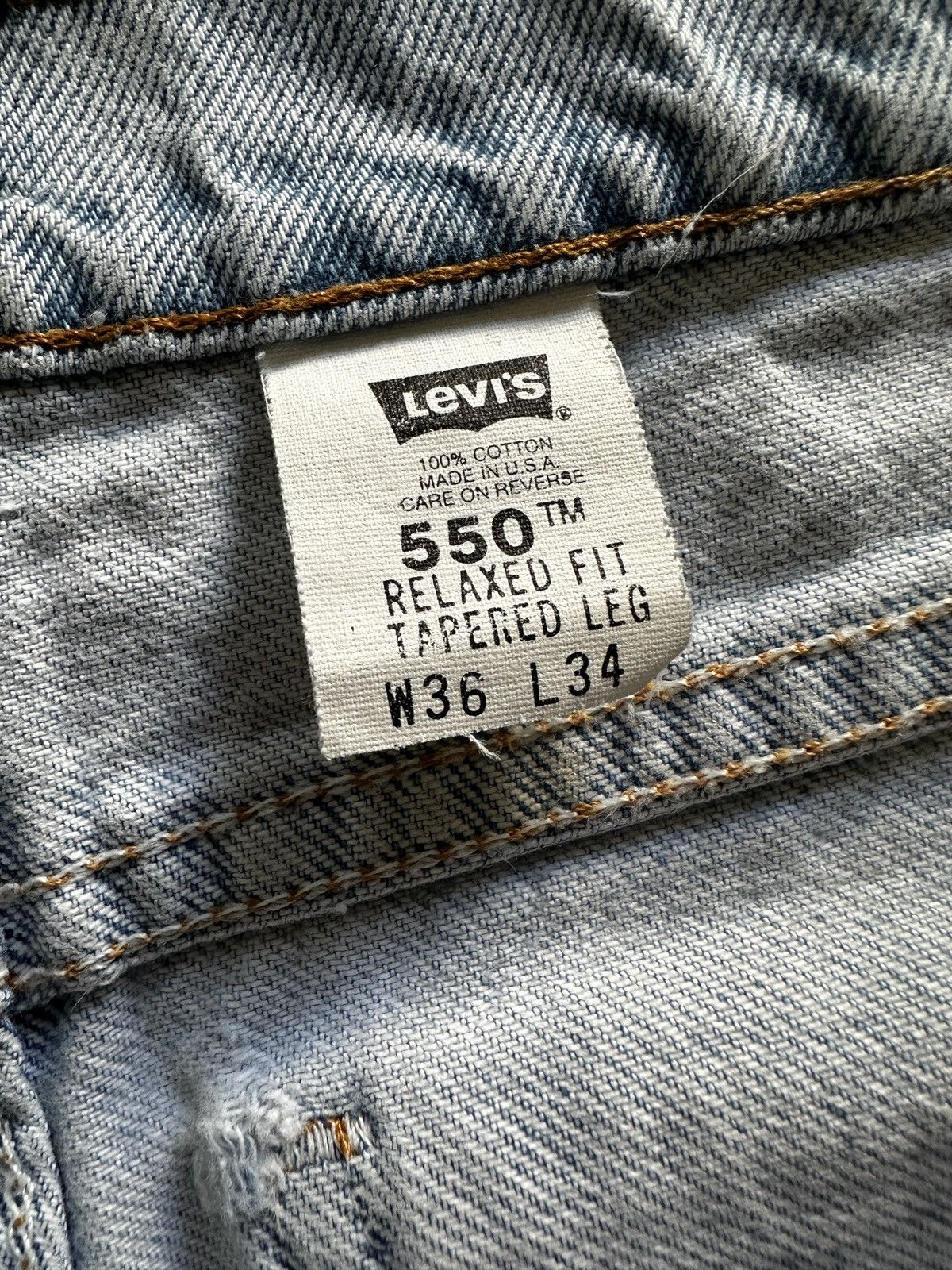 Levi's Vintage Clothing Vintage Levi’s 550 denim - Orange Tab Size US 36 / EU 52 - 7 Thumbnail