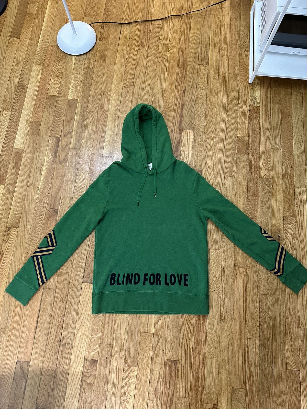 image of Gucci Blind For Love Hoodie in Green, Men's (Size Large)
