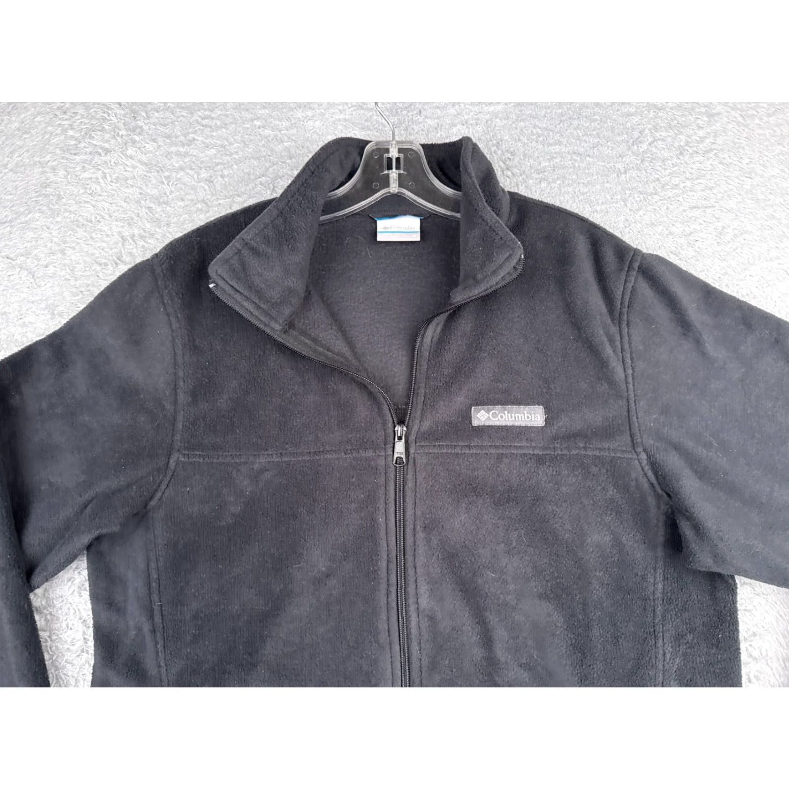 Vintage Columbia Jacket Mens M Gray Full Zip Mock Neck Windbreaker Outdoor American Casual Travel Workwear Front Zip Logo Size US M / EU 48-50 / 2 - 4 Thumbnail
