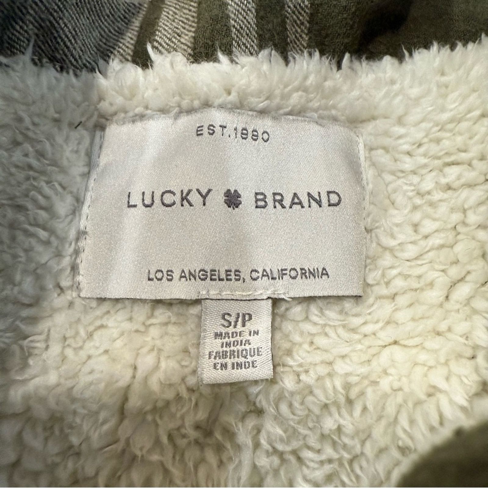 Lucky Brand Lucky Brand Plaid Sherpa Flannel Shirt Jacket Womens Small Size S / US 4 / IT 40 - 3 Thumbnail