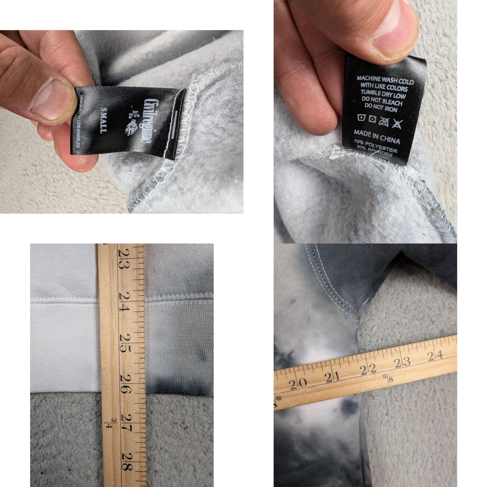 Vintage Civil Regime Marvel Miles Morales Marble Rose Hoodie Mens S Gray Size US S / EU 44-46 / 1 - 9 Thumbnail