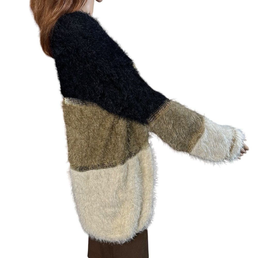 Other NWT New Alberto Makali Fuzzy Soft Colorblock Sweater Size L Size L / US 10 / IT 46 - 3 Thumbnail