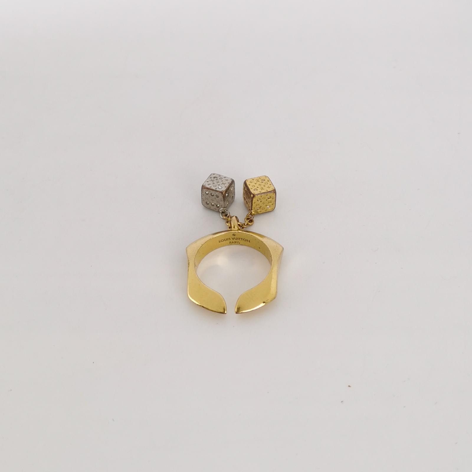 Louis Vuitton Louis Vuitton (LV) Crystal Dice Ring Size 14 -z2505 Size ONE SIZE - 3 Thumbnail