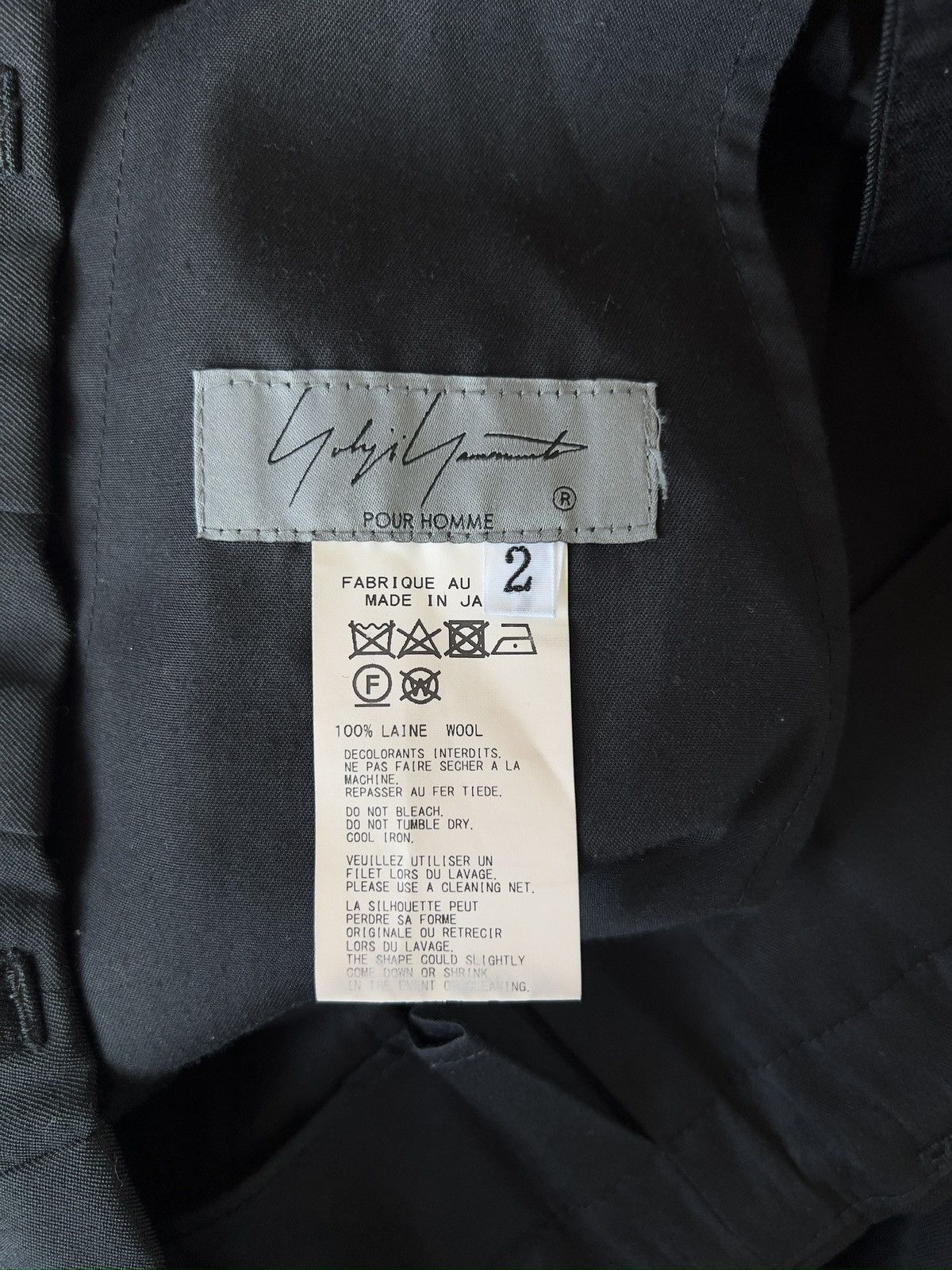 Yohji Yamamoto Yohji Yamamoto Pour Homme W/Gabardine Fastener Balloon pants Size US 32 / EU 48 - 23 Thumbnail