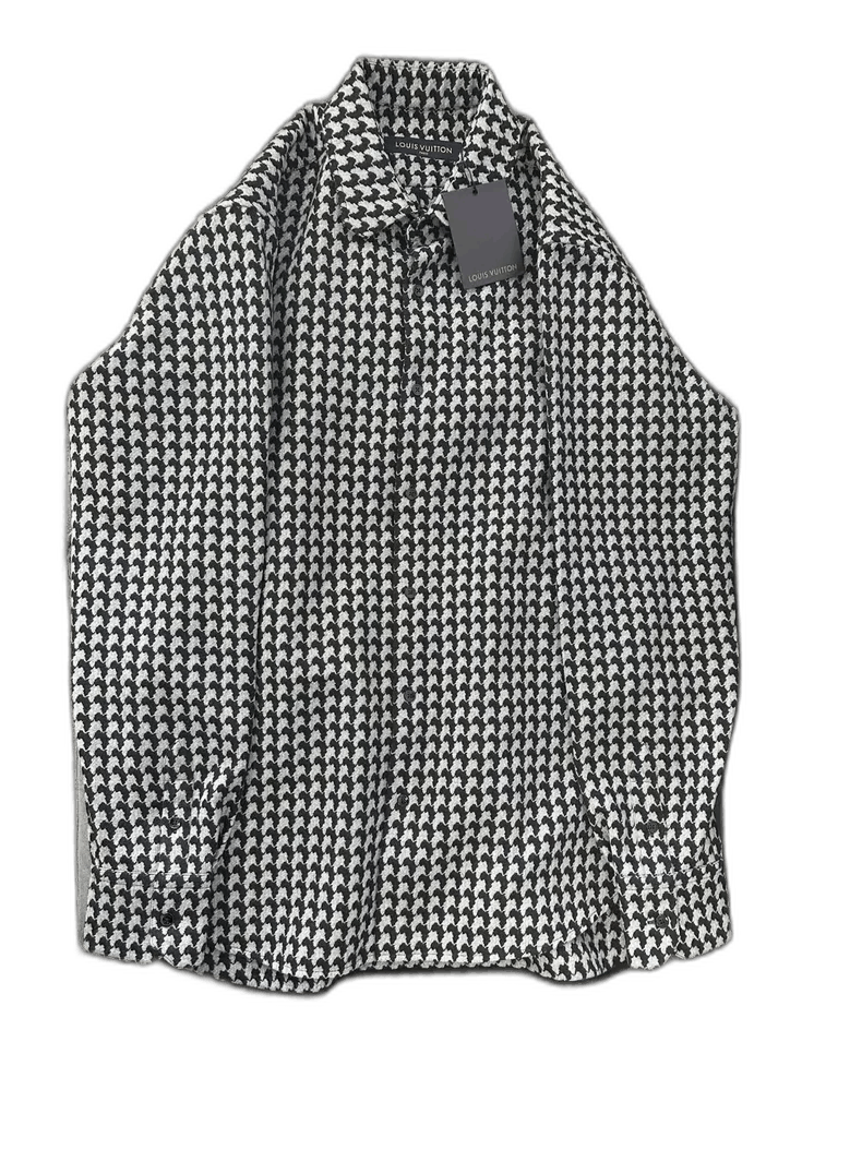 Louis Vuitton Louis Vuitton Houndstooth Long Sleeve Shirt Size US L / EU 52-54 / 3 - 1 Thumbnail