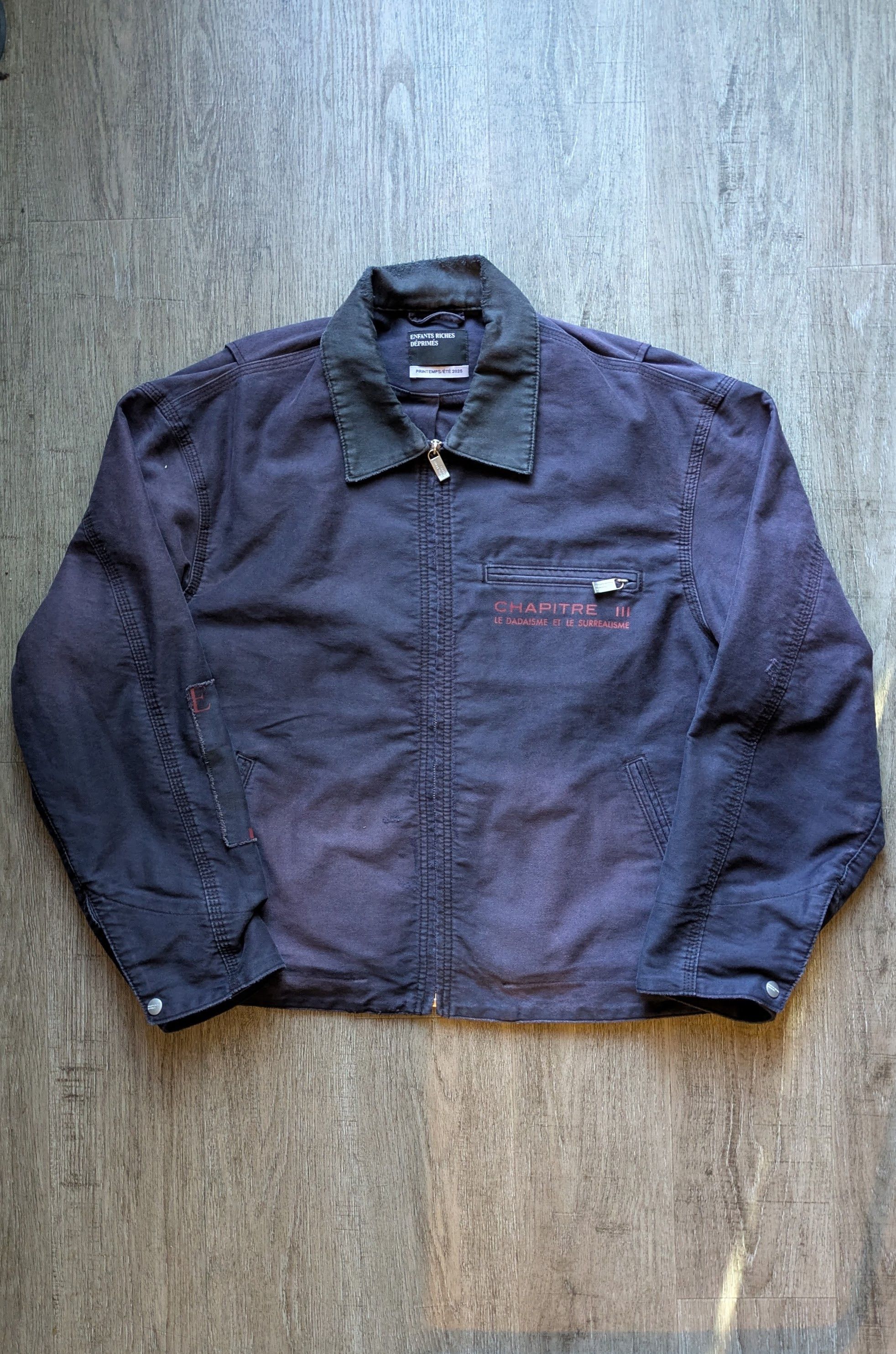 Enfants Riches Deprimes Chapitre XXI Moleskine Work Jacket Purple Size US M / EU 48-50 / 2 - 1 Thumbnail