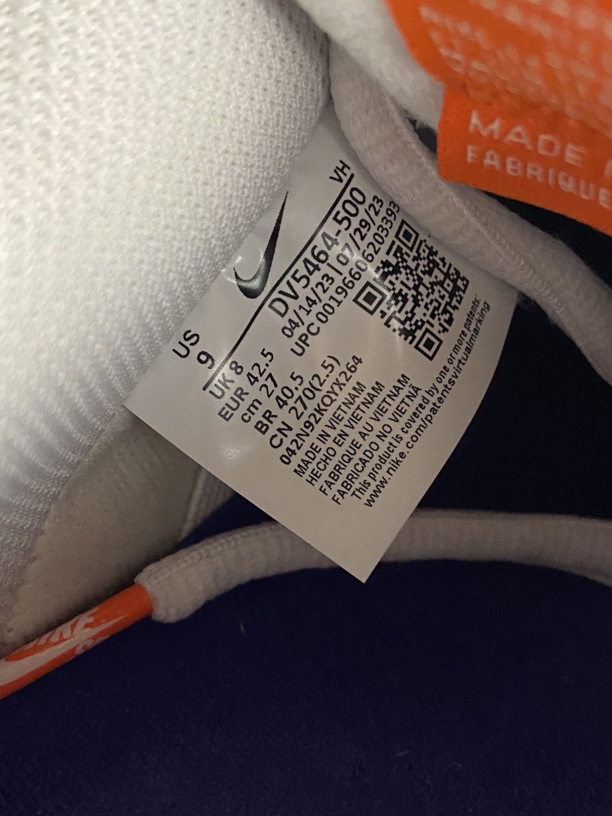 Nike Used Nike Sb Dunk Low Pro Iso Orange Label Purple Size 9US Size US 9 / EU 42 - 13 Thumbnail
