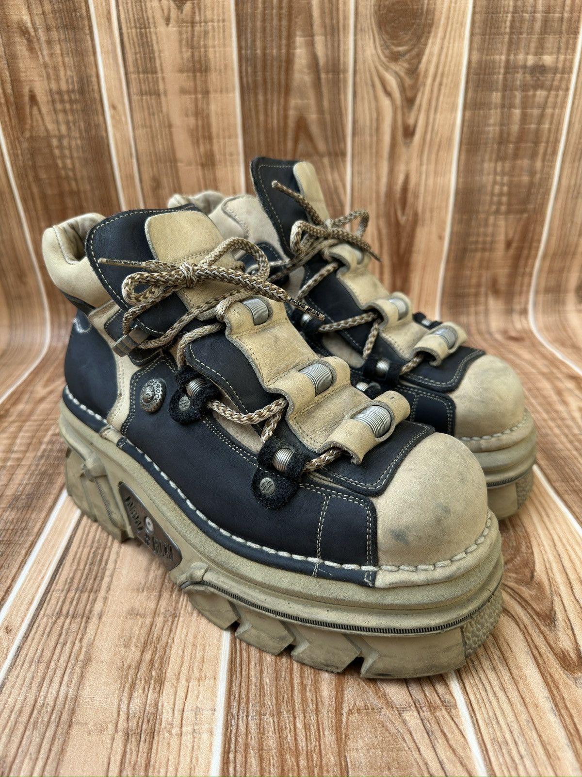New Rock Vintage Archive New Rocks Platform Boots | Grailed