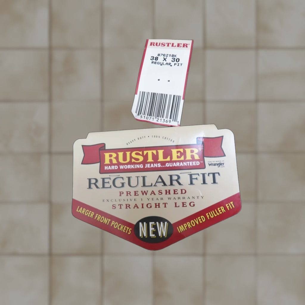 Vintage VINTAGE Rustlers Jeans 38x30 NWT Regular Men Blue Tapered Straight Leg 38 30 Regular Fit NWT Size US 38 / EU 54 - 1 Thumbnail