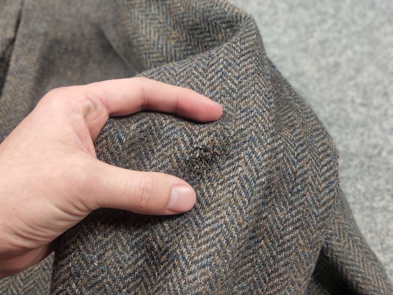 Harris Tweed Clan Royal Vintage 80's Tweed Wool Suit Blazer jacket Skirt Size L / US 10 / IT 46 - 17 Thumbnail