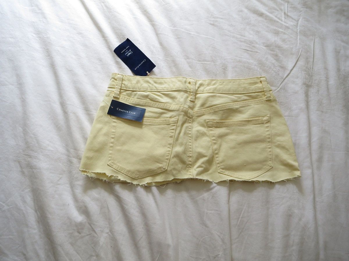 Abercrombie & Fitch pastel yellow denim mini skirt Size 30" / US 8 / IT 44 - 6 Thumbnail