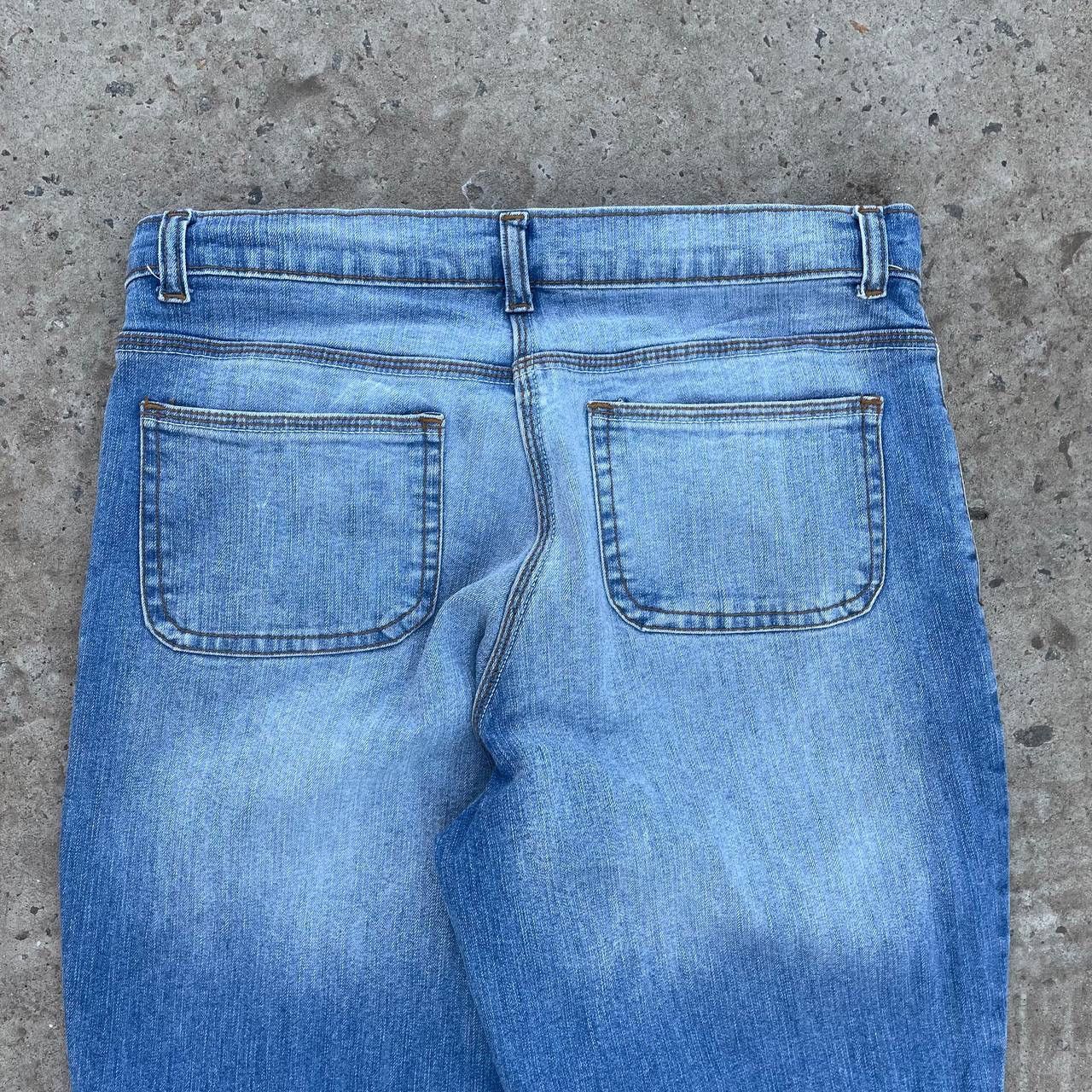 20471120 Vintage Women’s Japan XE Jeans Size 14 Wide Leg Y2K 00s USA Size 36" / US 14 / IT 50 - 10 Thumbnail