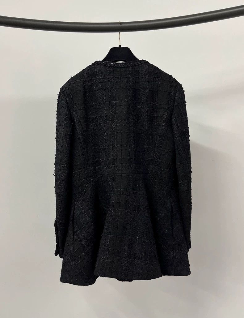 Chanel Chanel 23S black glitter skirt tweed waist skirt dress Size S / US 4 / IT 40 - 9 Thumbnail