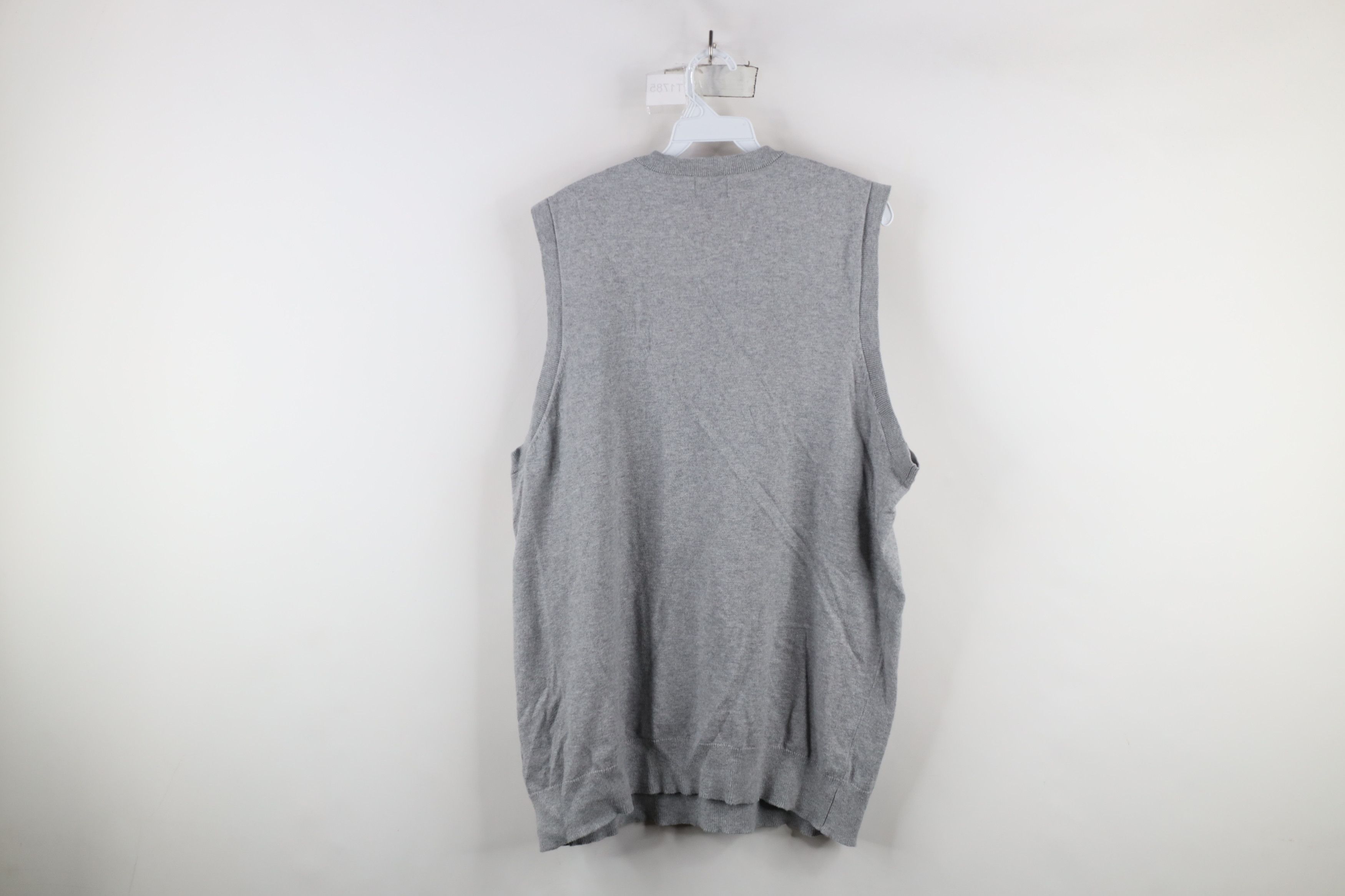 L.L. Bean × Vintage Vintage LL Bean Cashmere Knit V-Neck Sweater Vest Gray Size US XL / EU 56 / 4 - 8 Thumbnail