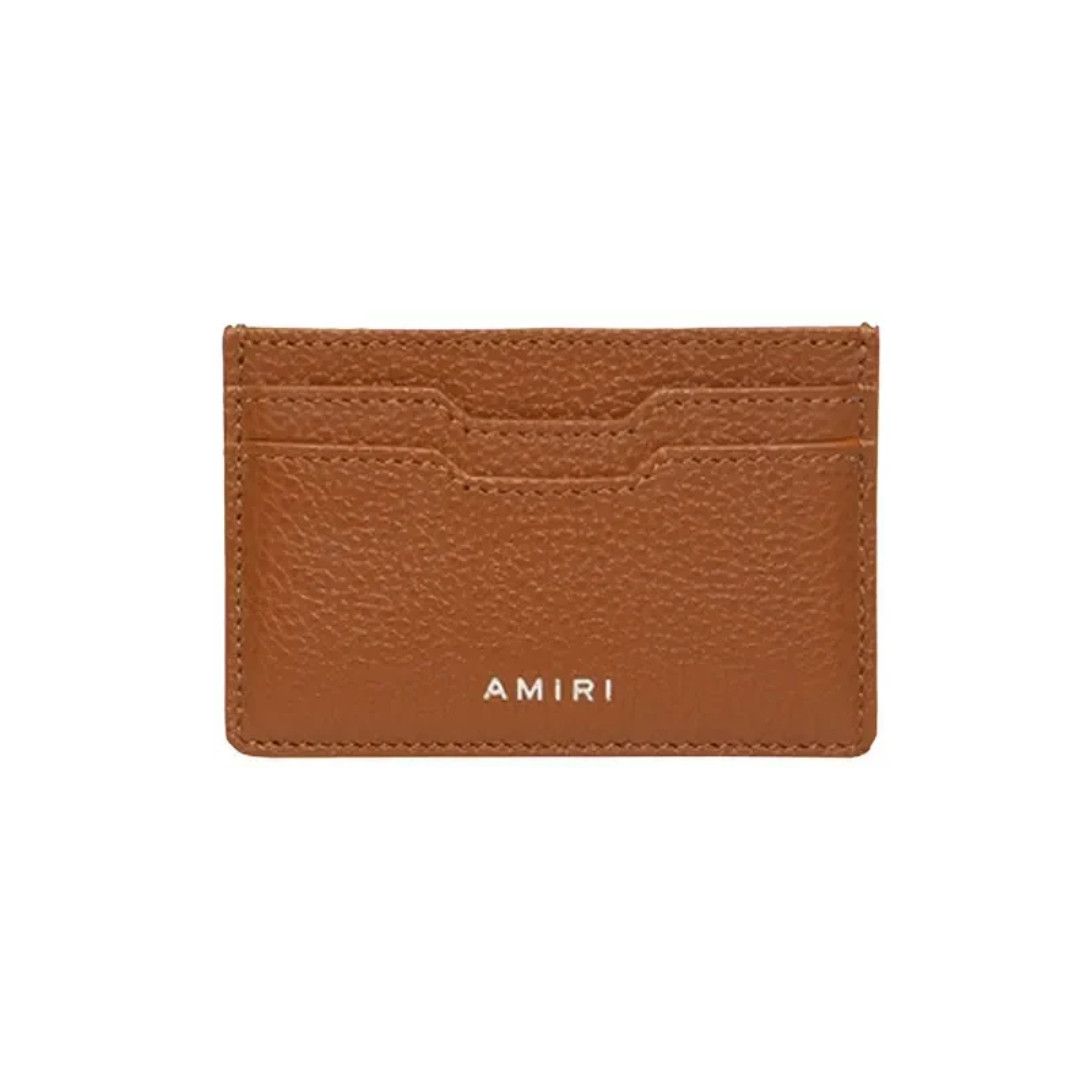 Amiri o1gr1nt0525 Size: OS / Iconic Emb Leather Card Holder Brown Size ONE SIZE - 1 Thumbnail