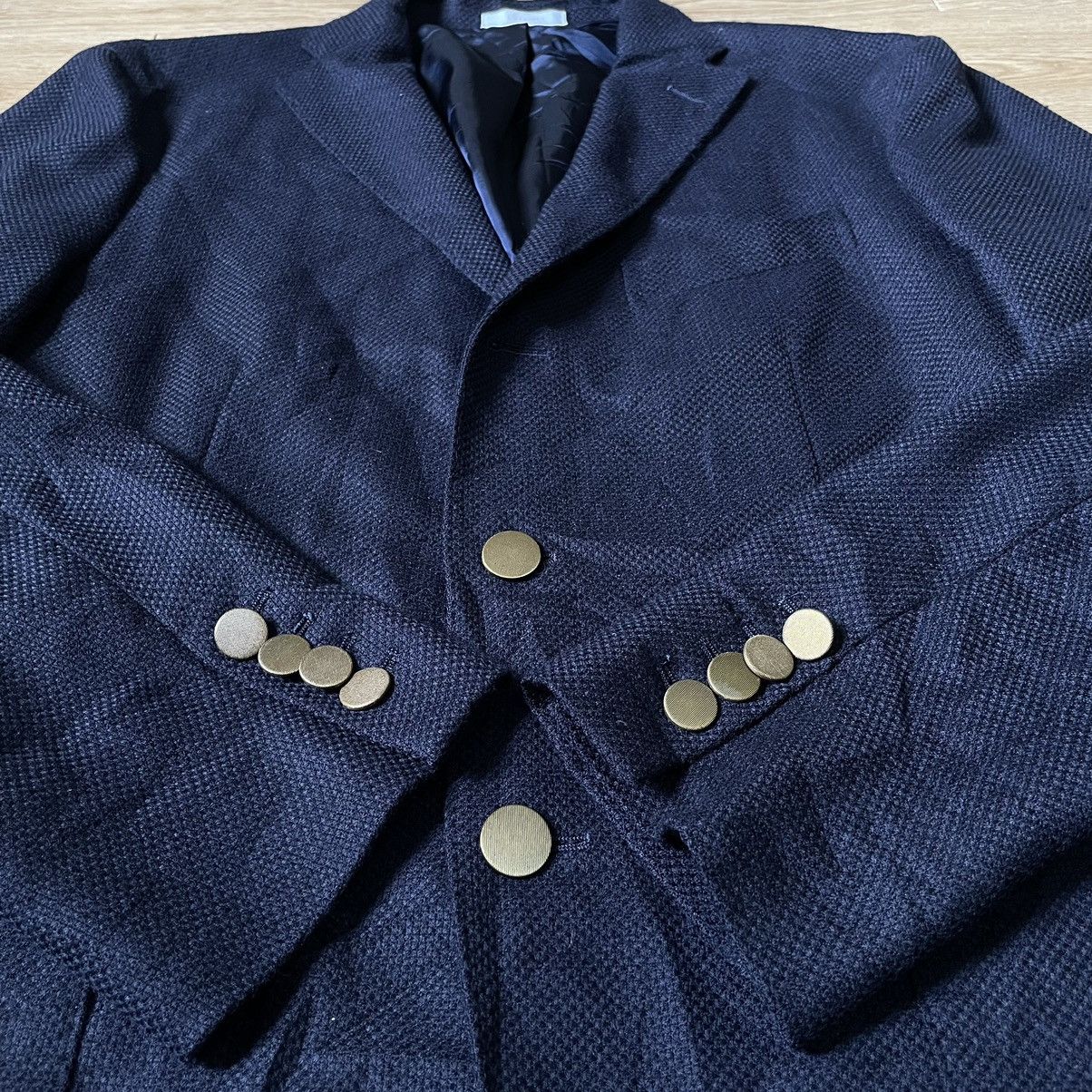 Boglioli 🇮🇹 Boglioli Milano Italy Blazer Virgin Wool Navy Blue Size US S / EU 44-46 / 1 - 11 Thumbnail