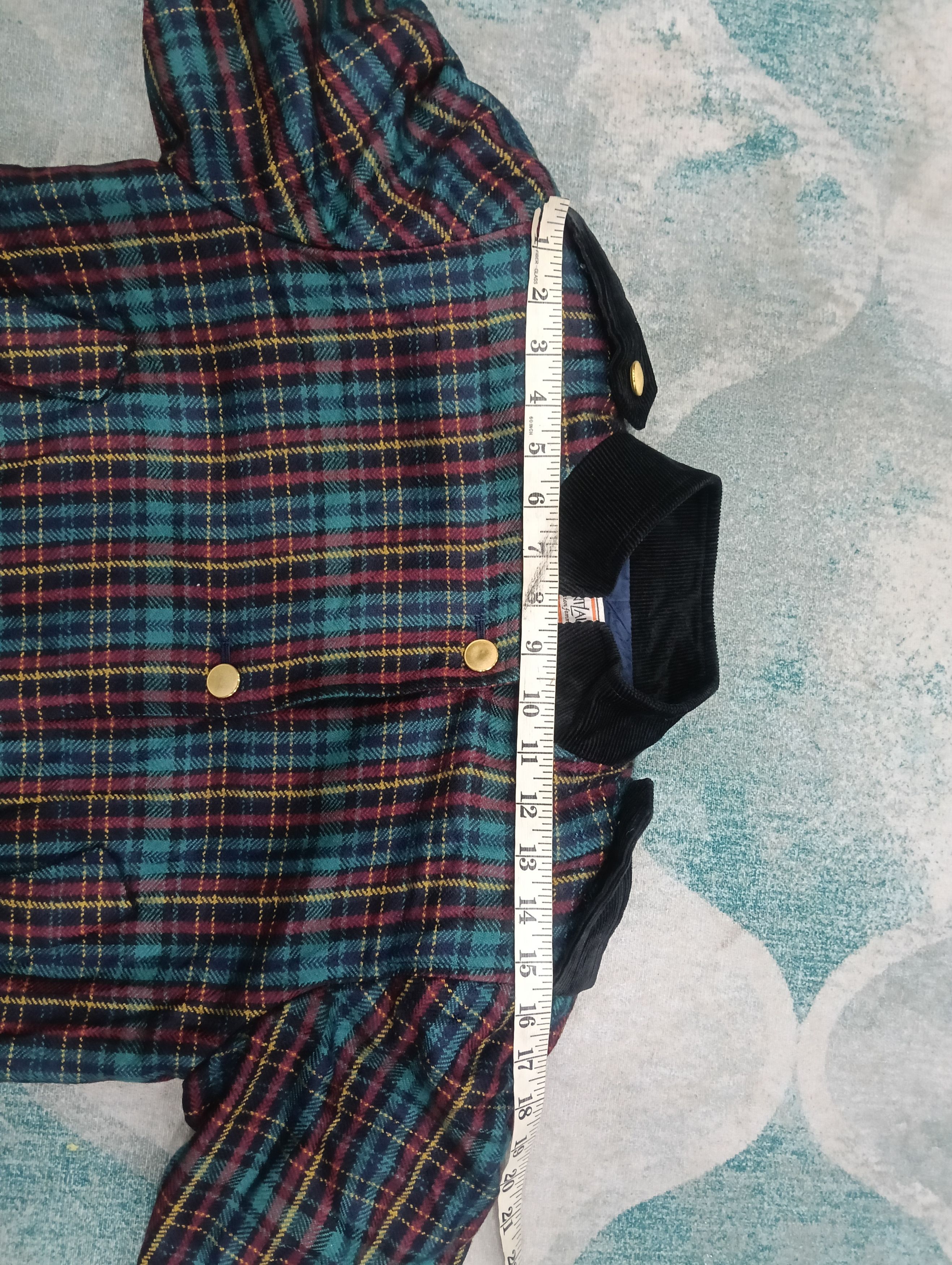 Saint Laurent Paris × Yves Saint Laurent Vintage Yves Saint Laurent Checkered Jacket Size M / US 6-8 / IT 42-44 - 16 Thumbnail
