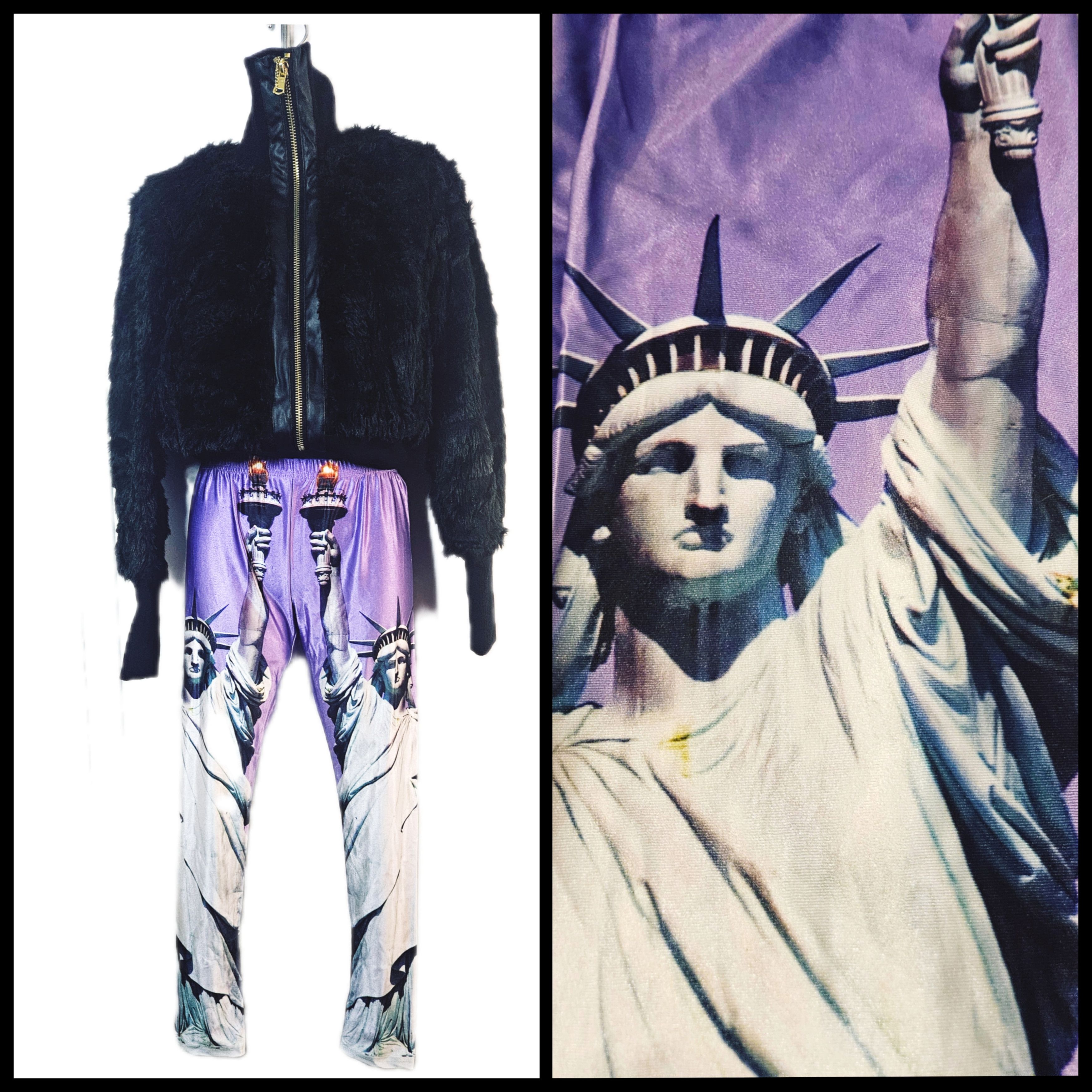 Other VINTAGE PURPLE STATUE OF LIBERTY LEGGINGS Size 28" / US 6 / IT 42 - 1 Thumbnail