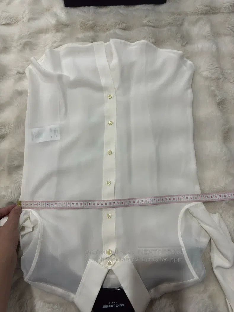 Saint Laurent Paris Saint Laurent Paris Women's Silk Shirt Size XS / US 0-2 / IT 36-38 - 7 Thumbnail