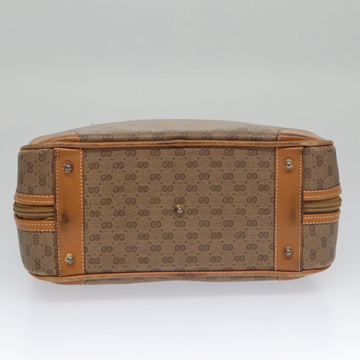 Gucci GUCCI Micro GG Supreme Hand Bag Pvc Leather Beige Gold Size ONE SIZE - 9 Thumbnail