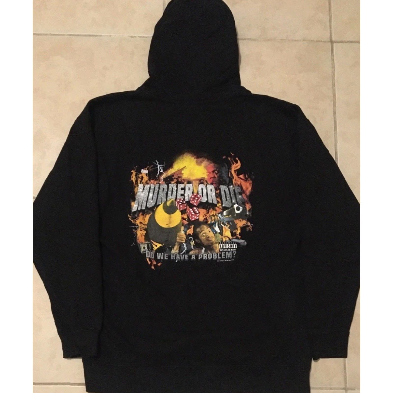 GX1000 Murder Or Die Skateboards Hoodie XXL Black Men 2XL Distressed Vaporwave Punk Retro 80s 90s Skate Size US XXL / EU 58 / 5 - 2 Thumbnail