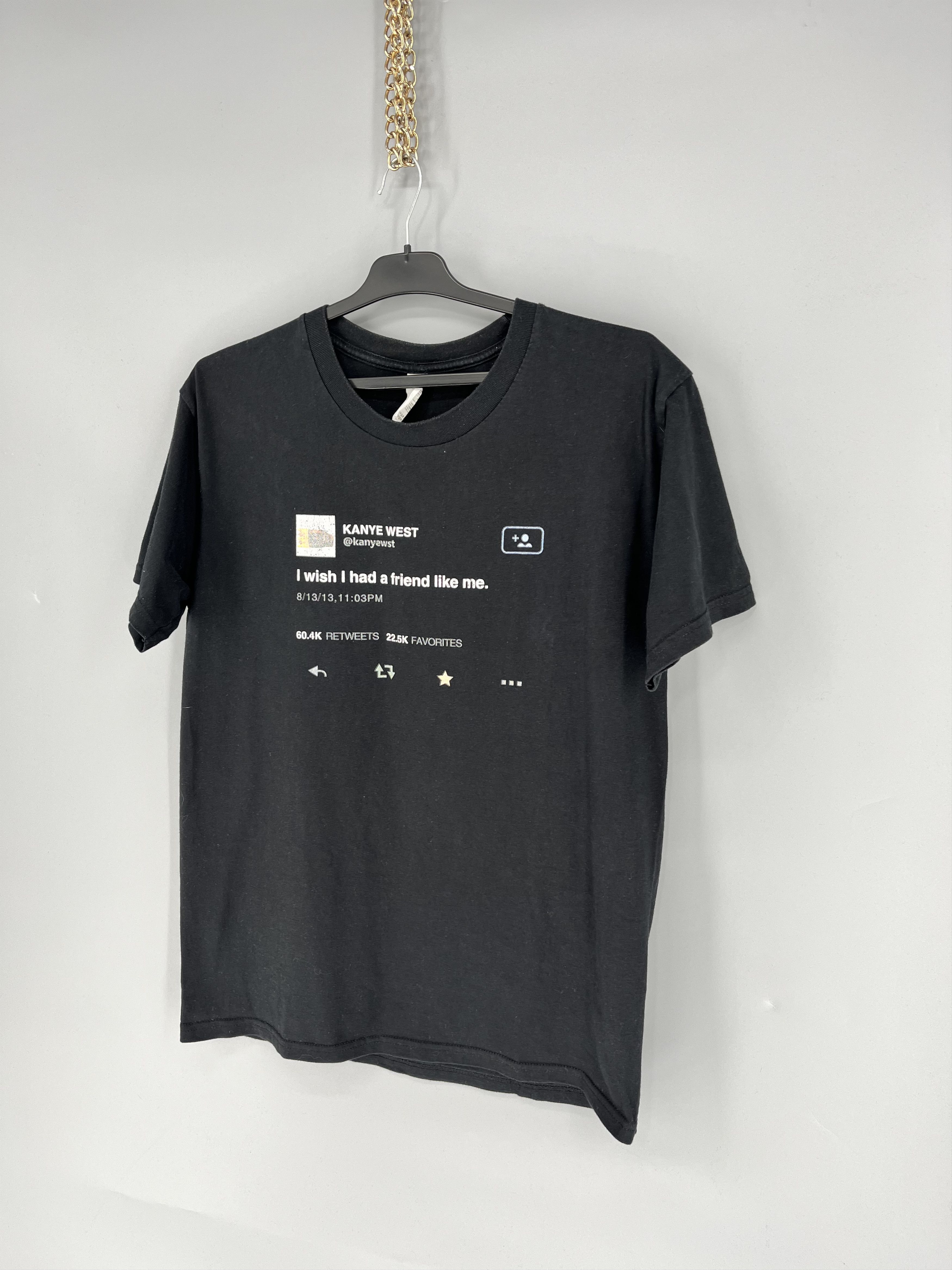 Band Tees Y2K "I Wish I had A Friend Like Me" Kanye West Tweet Size US L / EU 52-54 / 3 - 3 Thumbnail