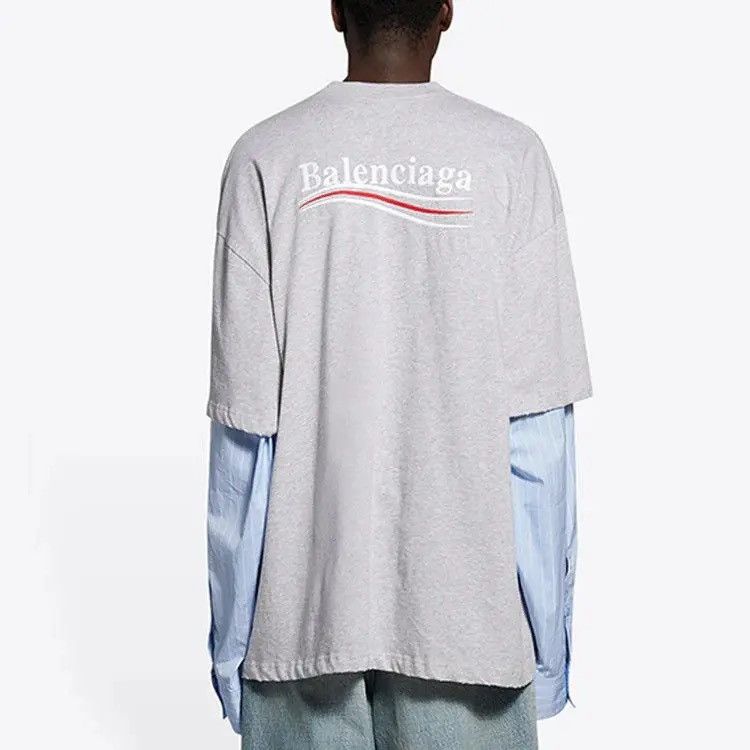 Balenciaga Balenciaga - SS/21 Political Campaign Layered Longsleeve Size US S / EU 44-46 / 1 - 1 Thumbnail