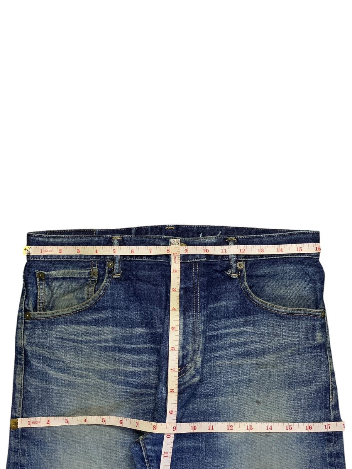Japan Blue Vintage Japanese Japan Blue Mud Wash Distress Slim Fit Jeans Size US 32 / EU 48 - 12 Thumbnail