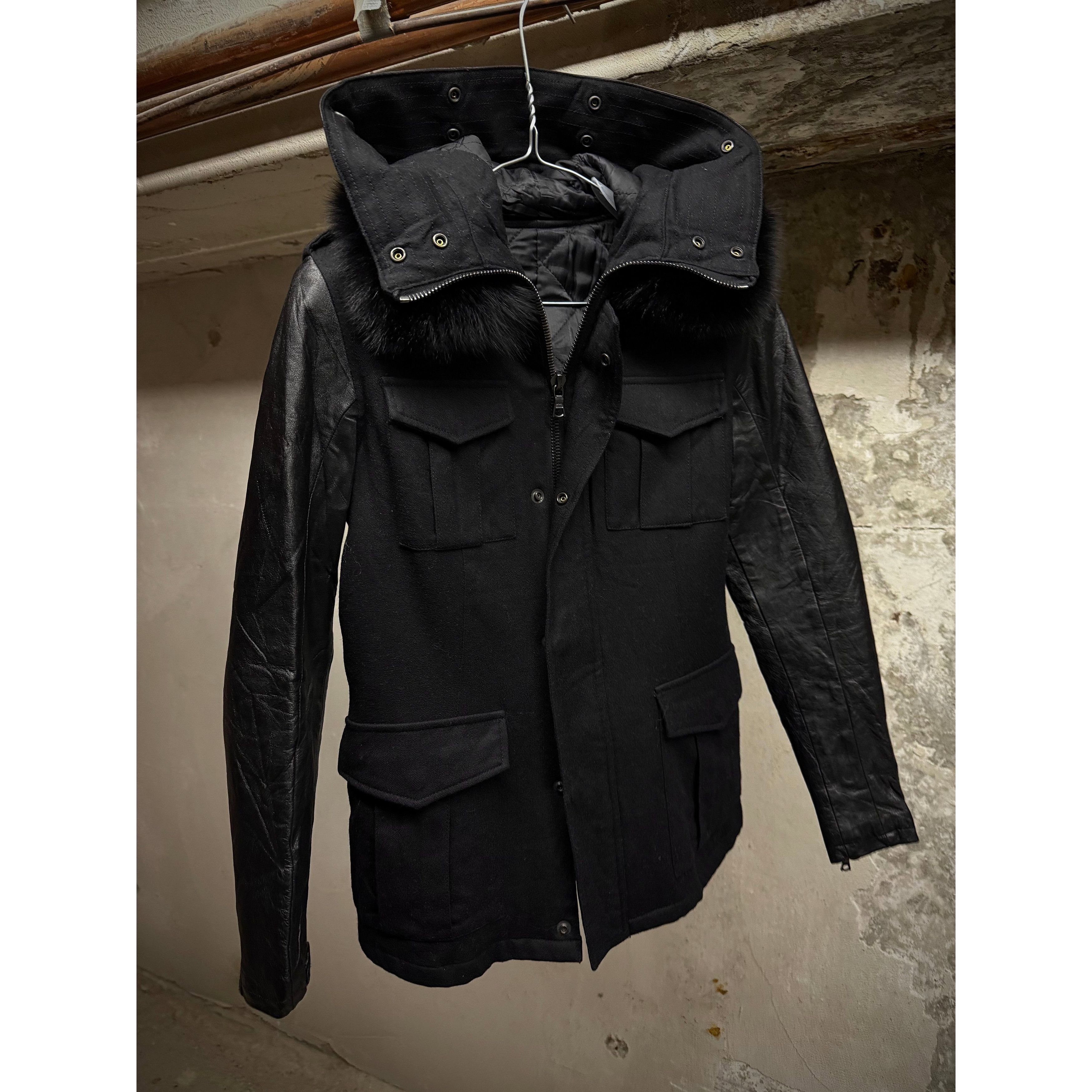 Isamu Katayama Backlash ballet by Katayama BACKLASH Fox Hooded Cow Leather Jacket Size US XXS / EU 40 - 4 Thumbnail