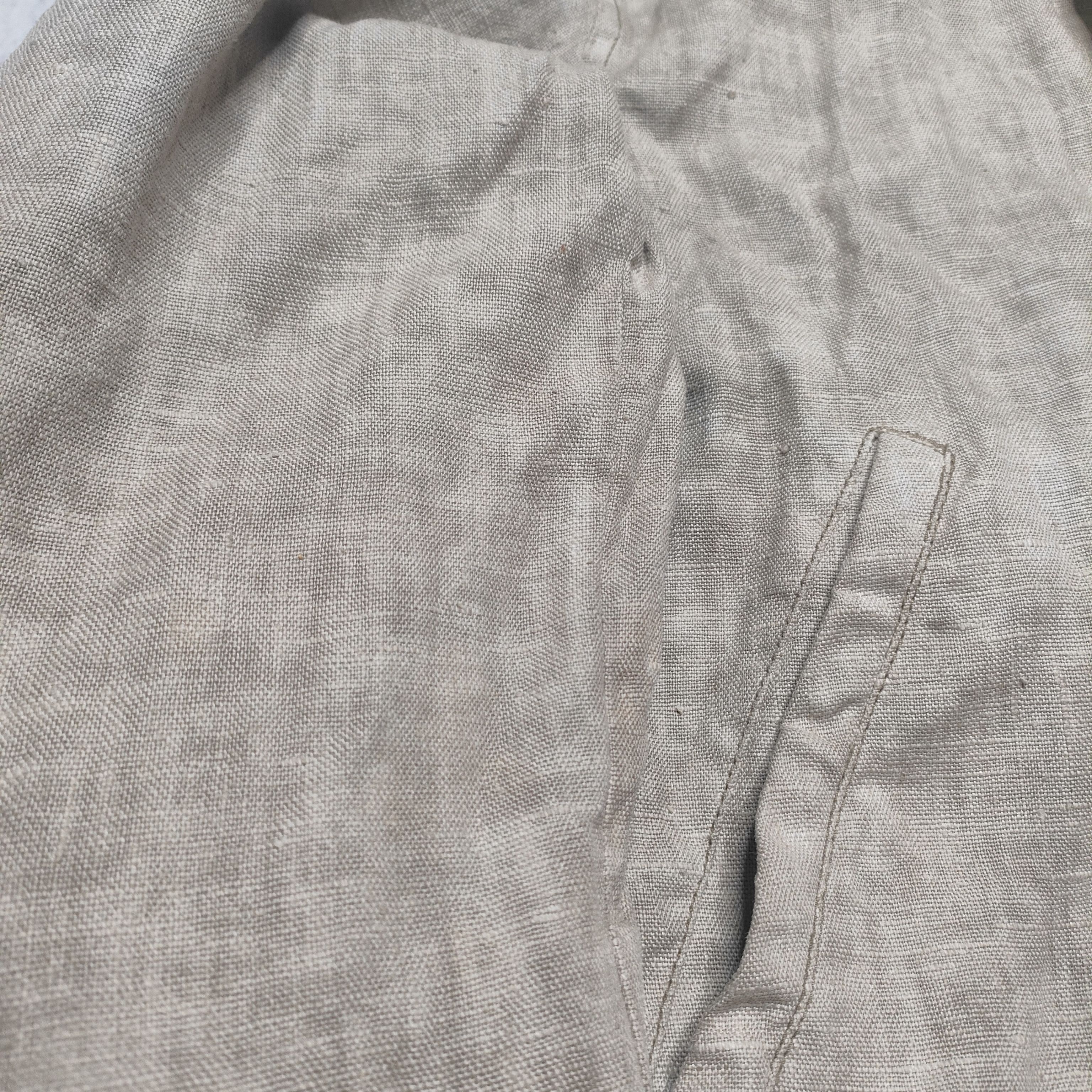 Emporio Armani Emporio armani vintage painted asymetrical linen jacket Size US L / EU 52-54 / 3 - 11 Thumbnail
