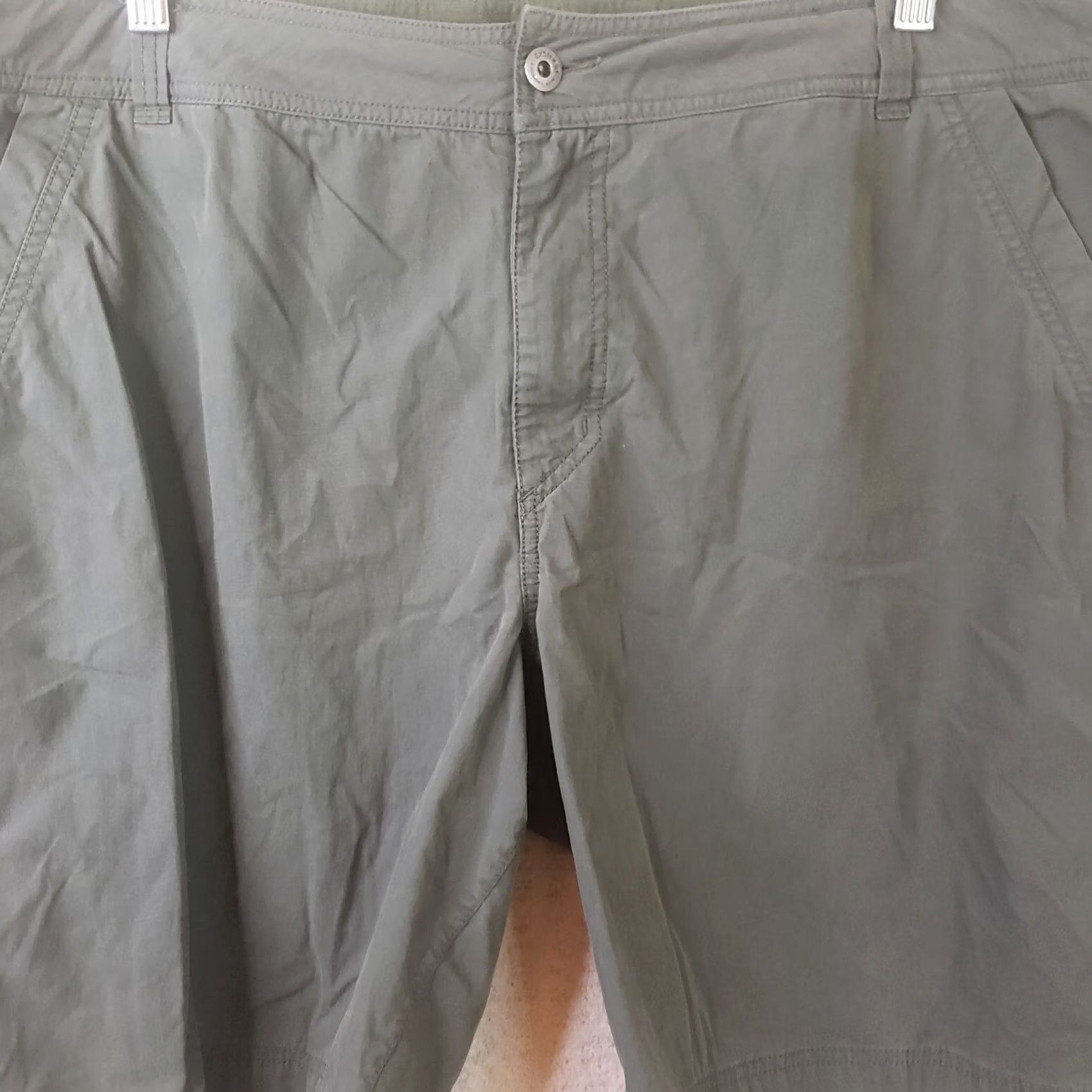 ExOfficio VINTAGE ExOfficio Shorts Mens 42x9.5 Green Khaki Cargo Pocket Outdoor Cotton Nylon Size US 42 / EU 58 - 3 Thumbnail