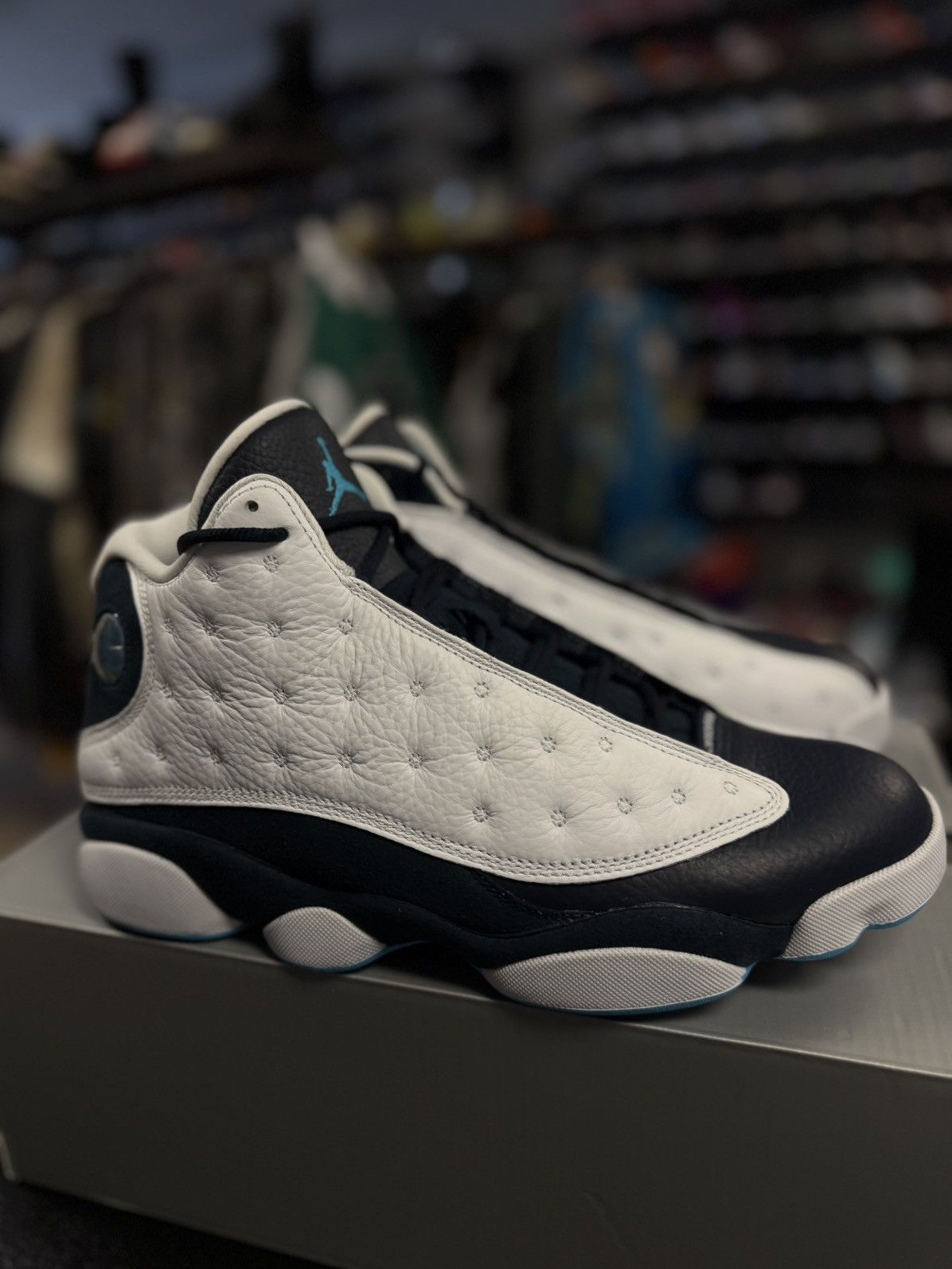 Nike Jordan 13 Obsidian Powder Blue Size 10 (NEW) Size US 10 / EU 43 - 2 Thumbnail