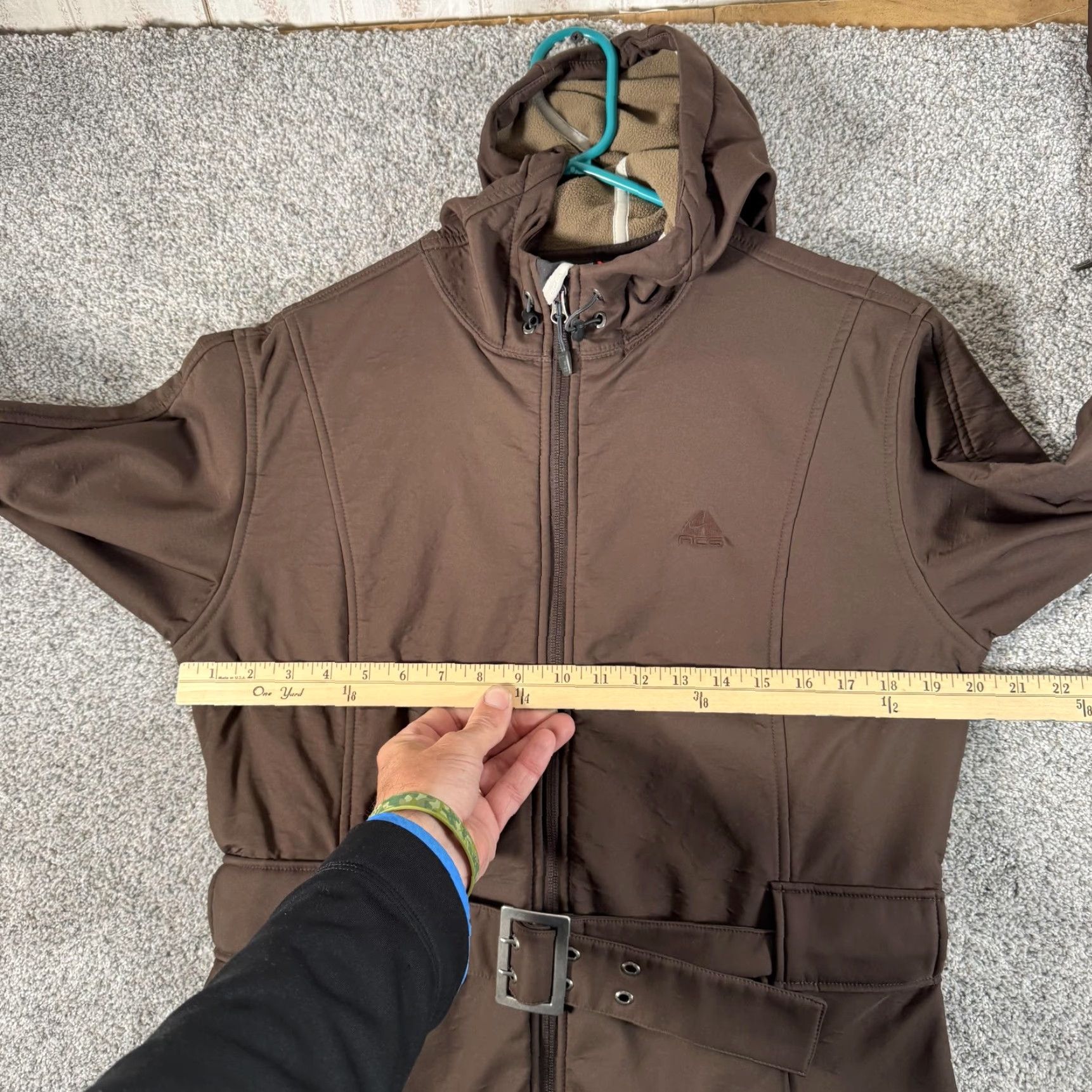 Nike Nike ACG Jacket Womens Large Brown Softshell Hooded Belted Fleece Lined Size L / US 10 / IT 46 - 7 Thumbnail