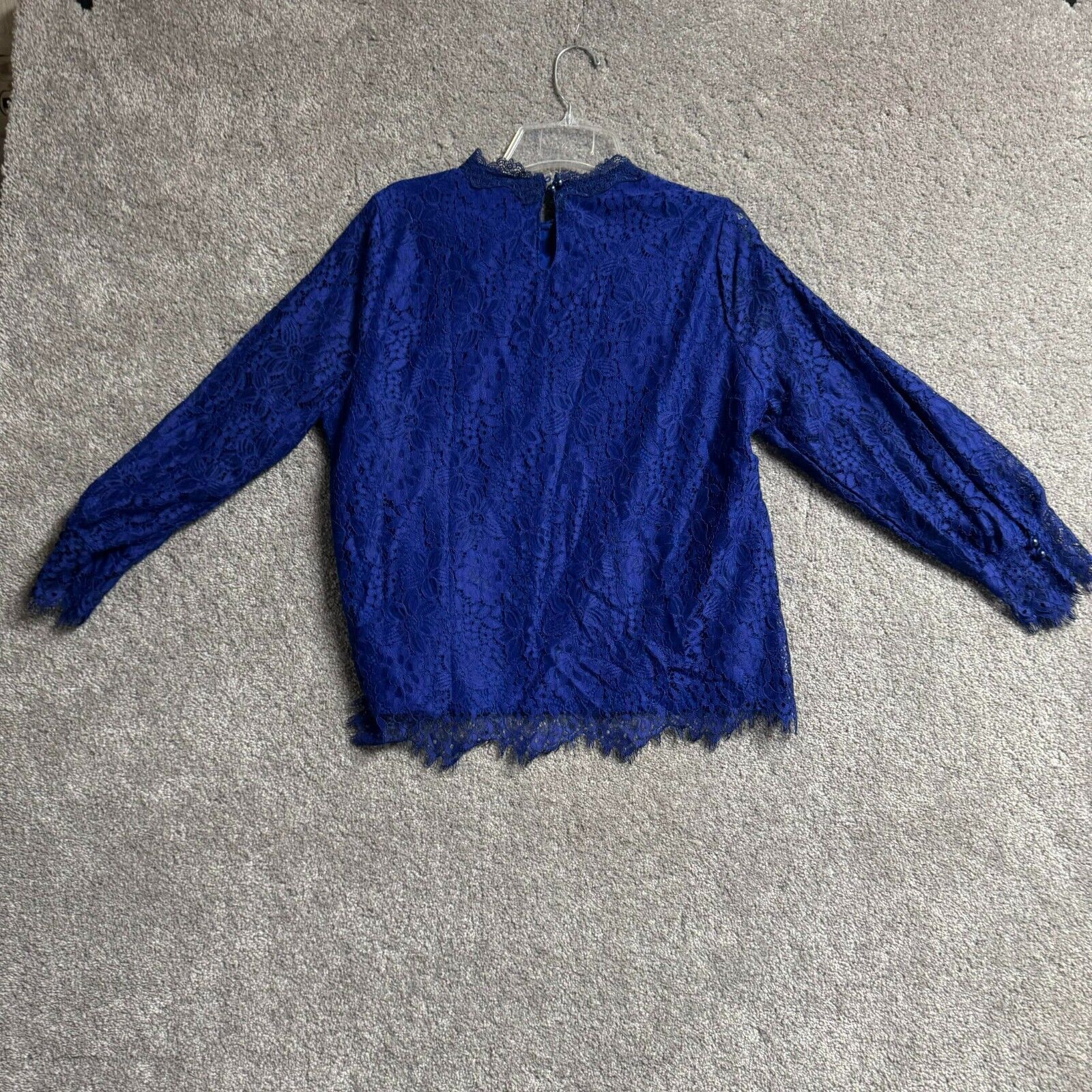 Other Alice Blue Blouse L Romantic Lace Floral Lined Whimsigoth Size L / US 10 / IT 46 - 2 Thumbnail