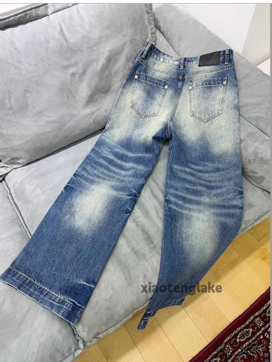 Jean ltx vintage washed faded loose baggy hiphop jeans Size US 26 / EU 42 - 8 Thumbnail