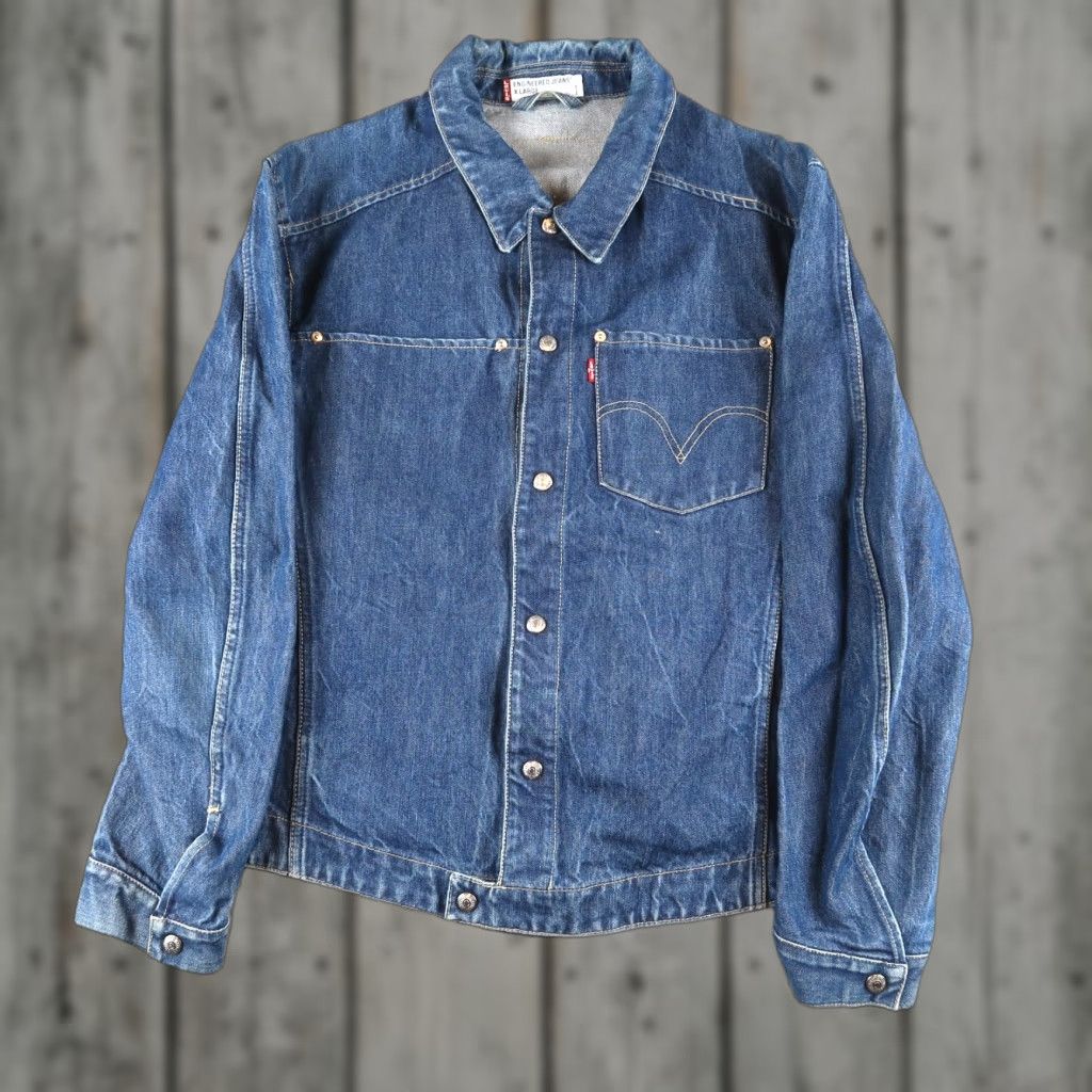 VINTAGE Levi's Engineered Denim Jacket Men XL Blue 2000s Woven