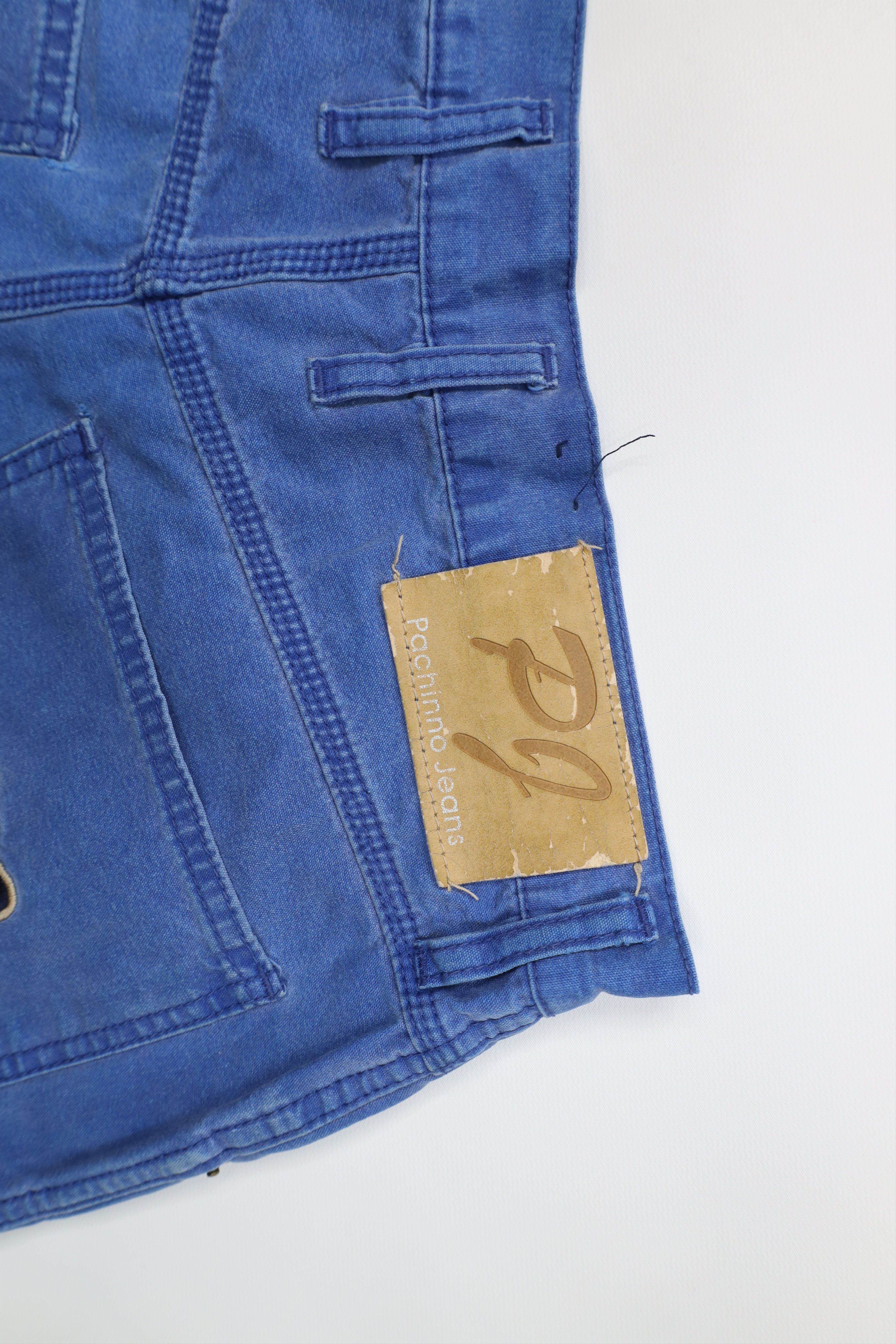 Vintage Vintage 90s Y2K Streetwear Stonewash Baggy Dungaree Shorts Size US 31 - 14 Thumbnail