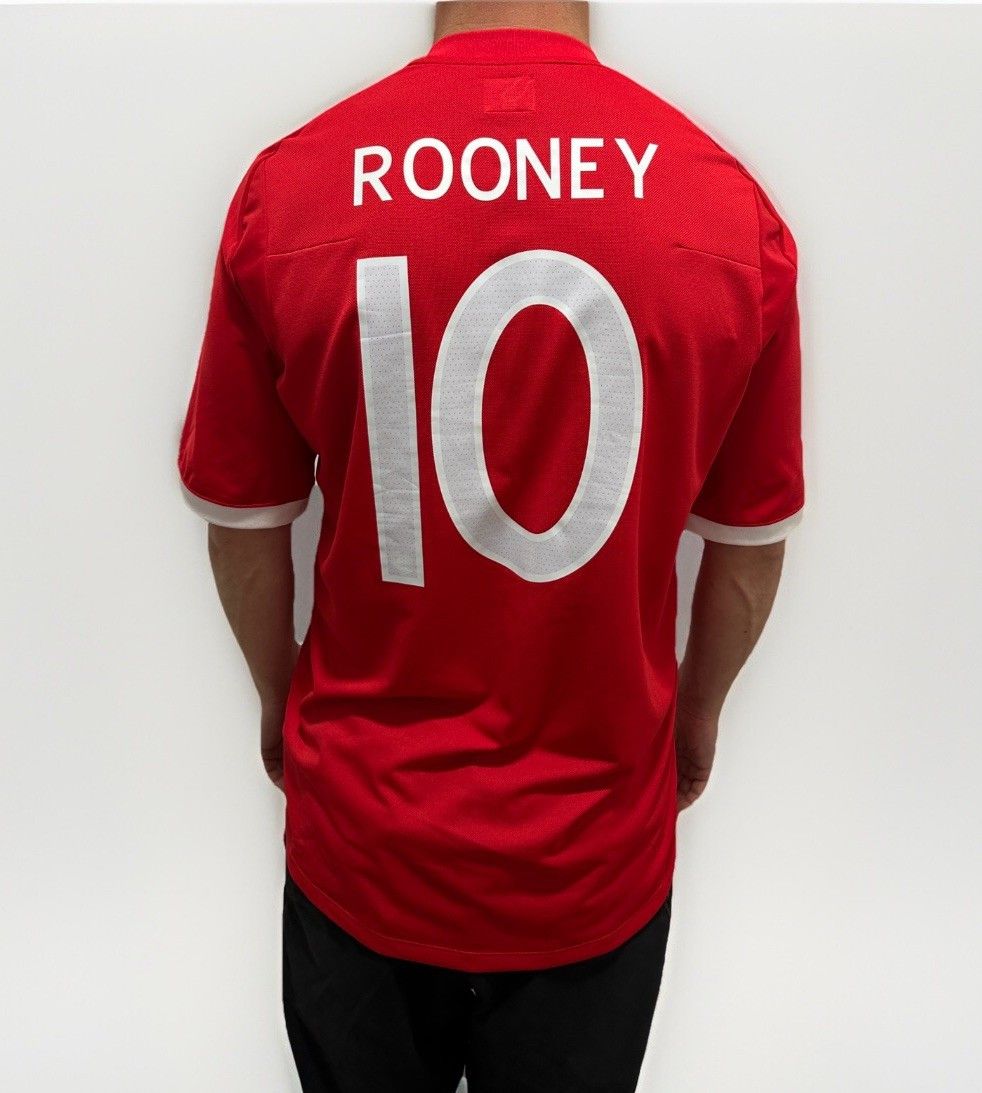 Umbro National England 2010/2012 Away Jersey Soccer Rooney Size US L / EU 52-54 / 3 - 2 Thumbnail