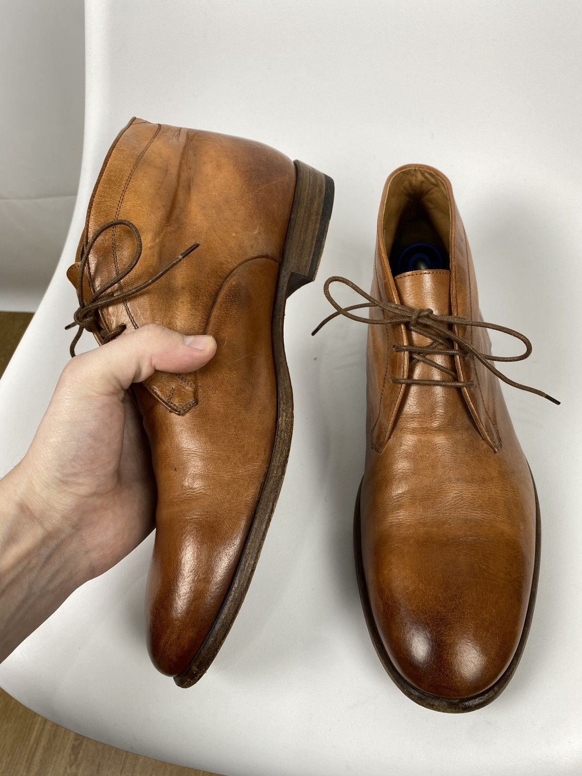 Pantanetti Pantanetti Genuine Leather Desert Boots made in Italy 44 Size US 11 / EU 44 - 6 Thumbnail