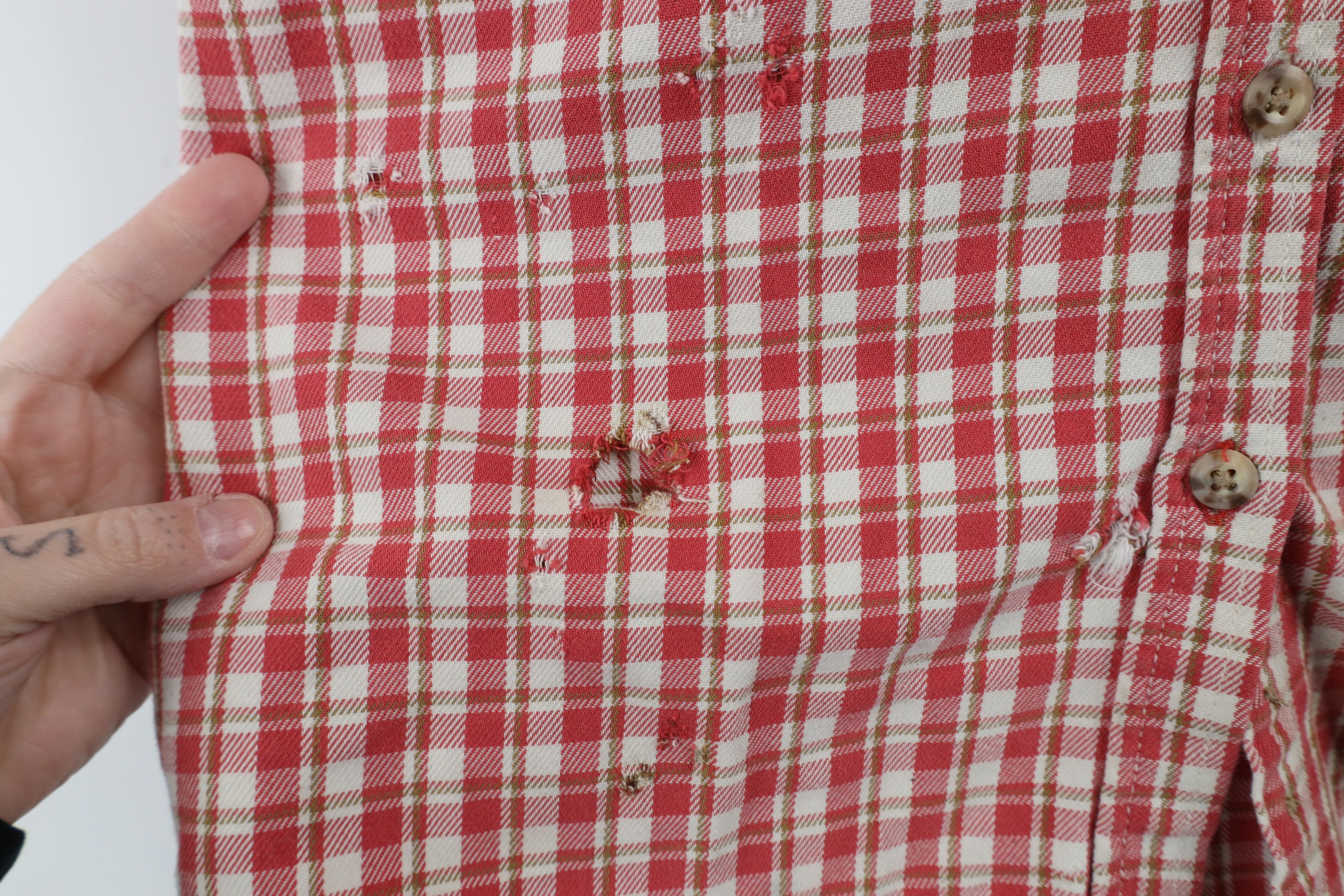 Ariat × Vintage Ariat FR Fire Flame Resistant Flannel Work Button Shirt Size M / US 6-8 / IT 42-44 - 10 Thumbnail